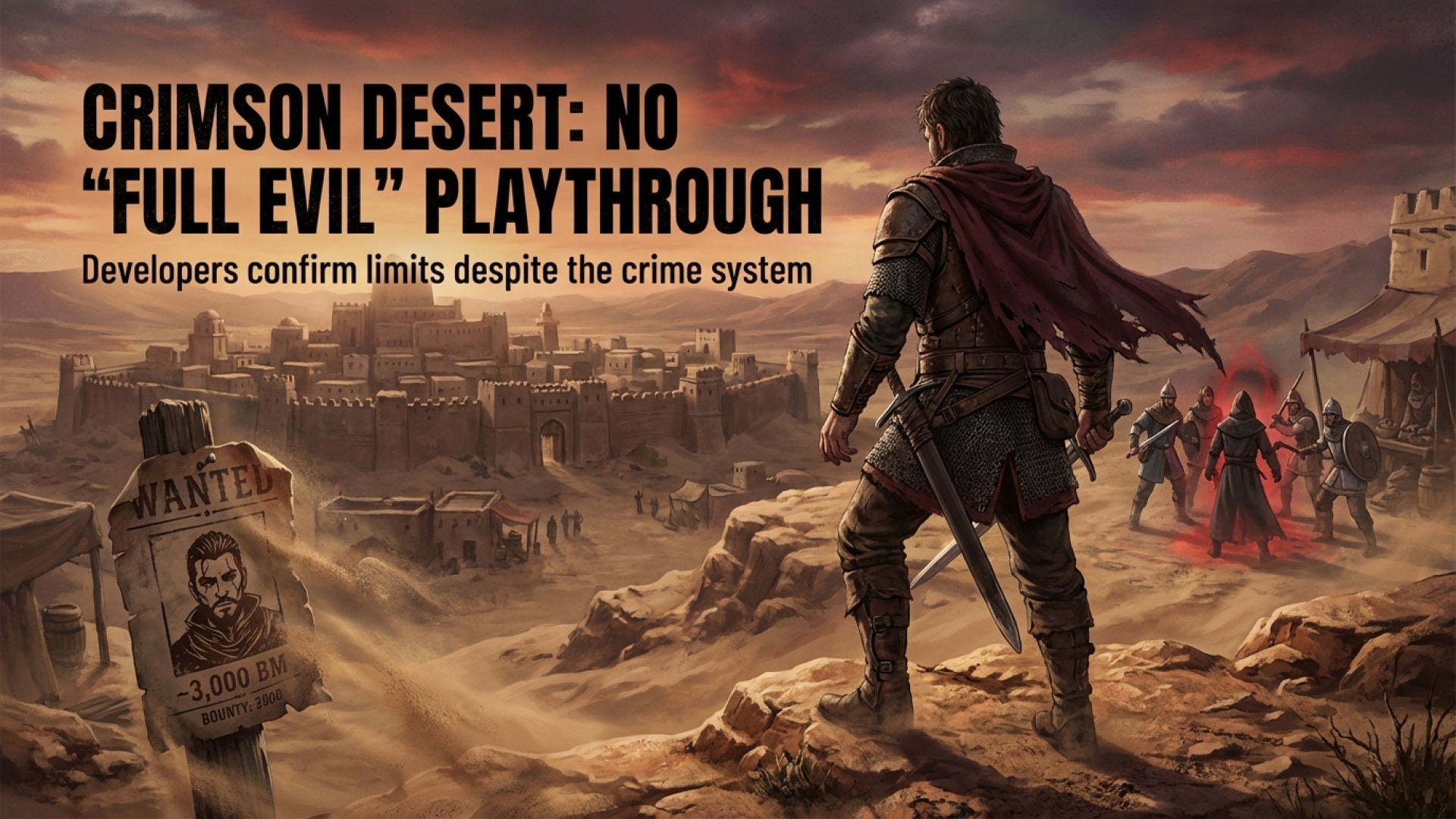 Crimson Desert Developers Confirm No Full Evil Playthroughs, Despite Crime System
