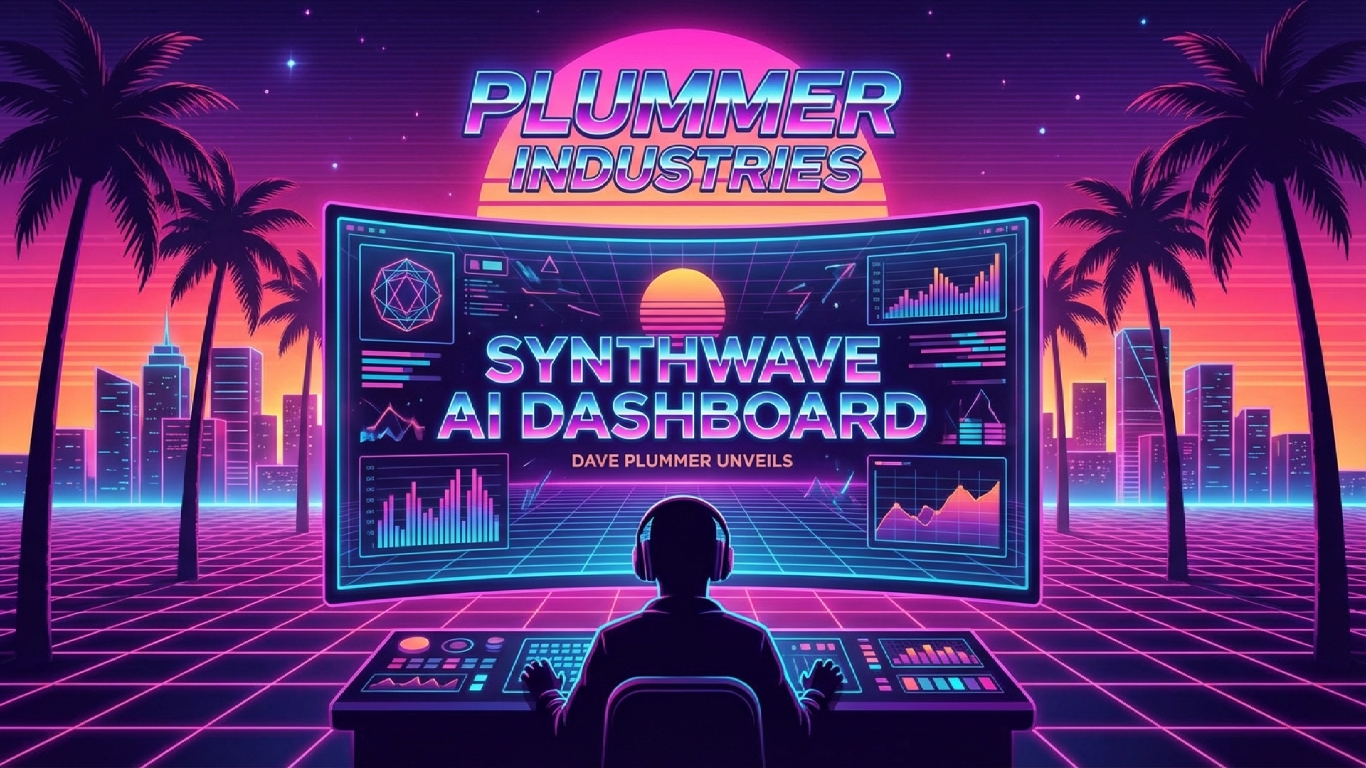 Ex-Microsoft Dev Dave Plummer Unveils His Wild Synthwave AI Dashboard