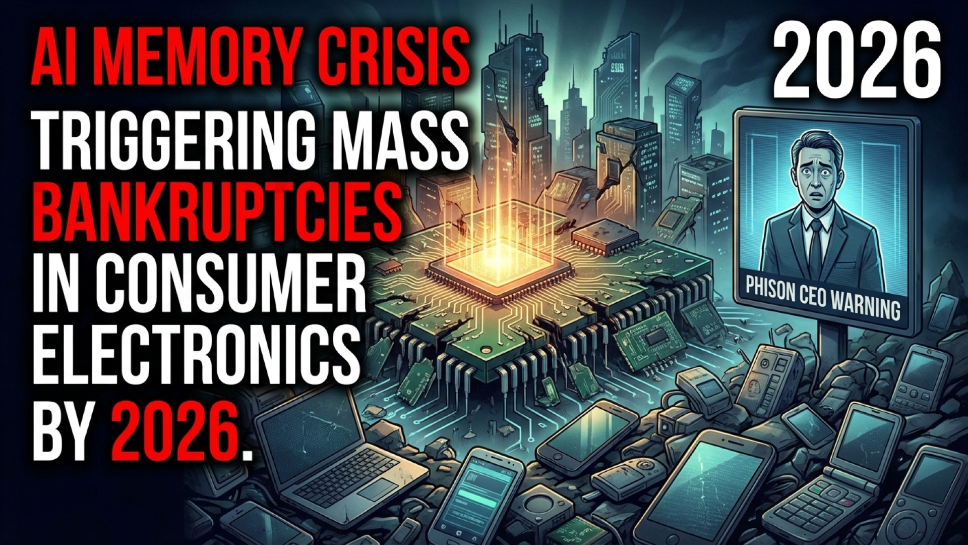 AI Memory Crisis to Trigger Mass Bankruptcies in Consumer Electronics by 2026, Phison CEO Warns