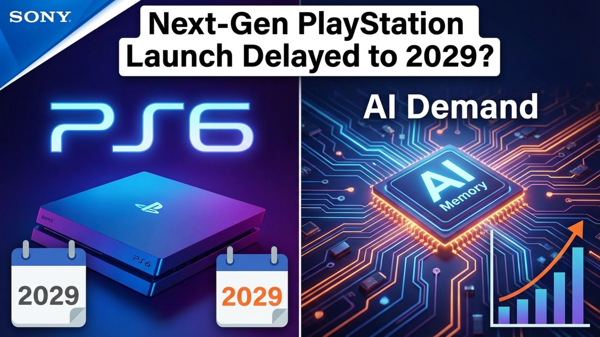 Sony Reportedly Considering Pushing Next-Gen PlayStation Launch to 2029 Due to AI Memory Demand