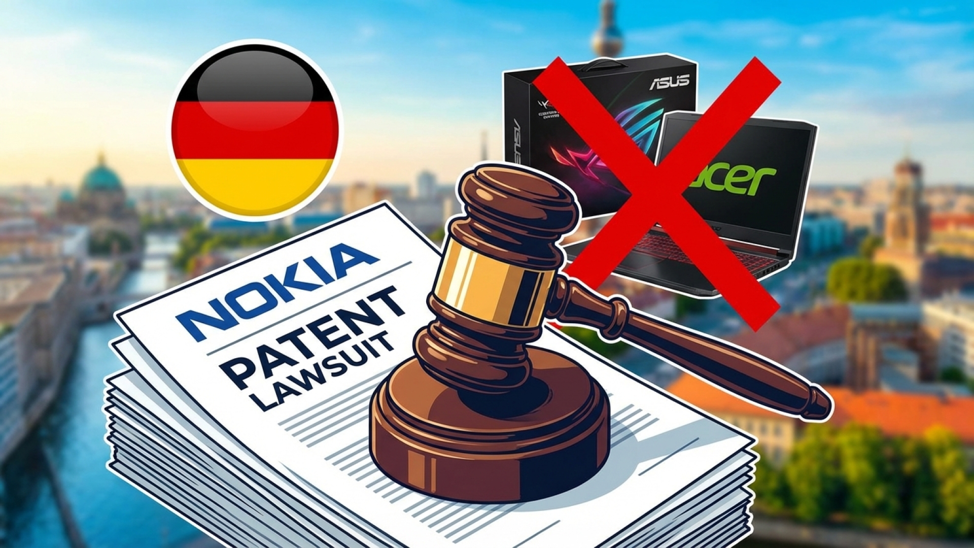 Nokia Patent Lawsuit Blocks Direct Asus and Acer Gaming PC Sales in Germany