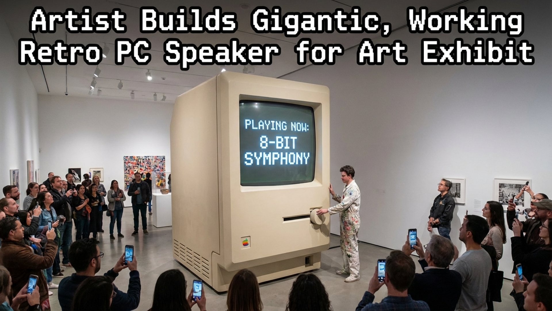 Artist Builds Gigantic, Working Retro PC Speaker for Art Exhibit