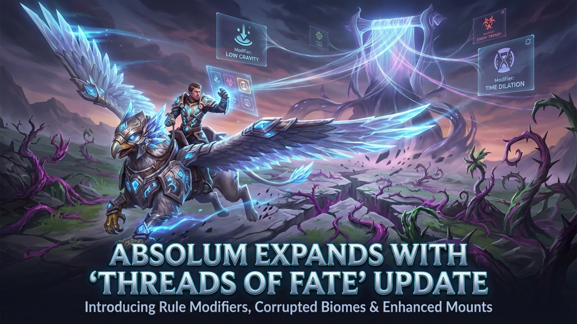 Absolum Expands with ‘Threads of Fate’ Update: Introducing Rule Modifiers, Corrupted Biomes & Enhanced Mounts