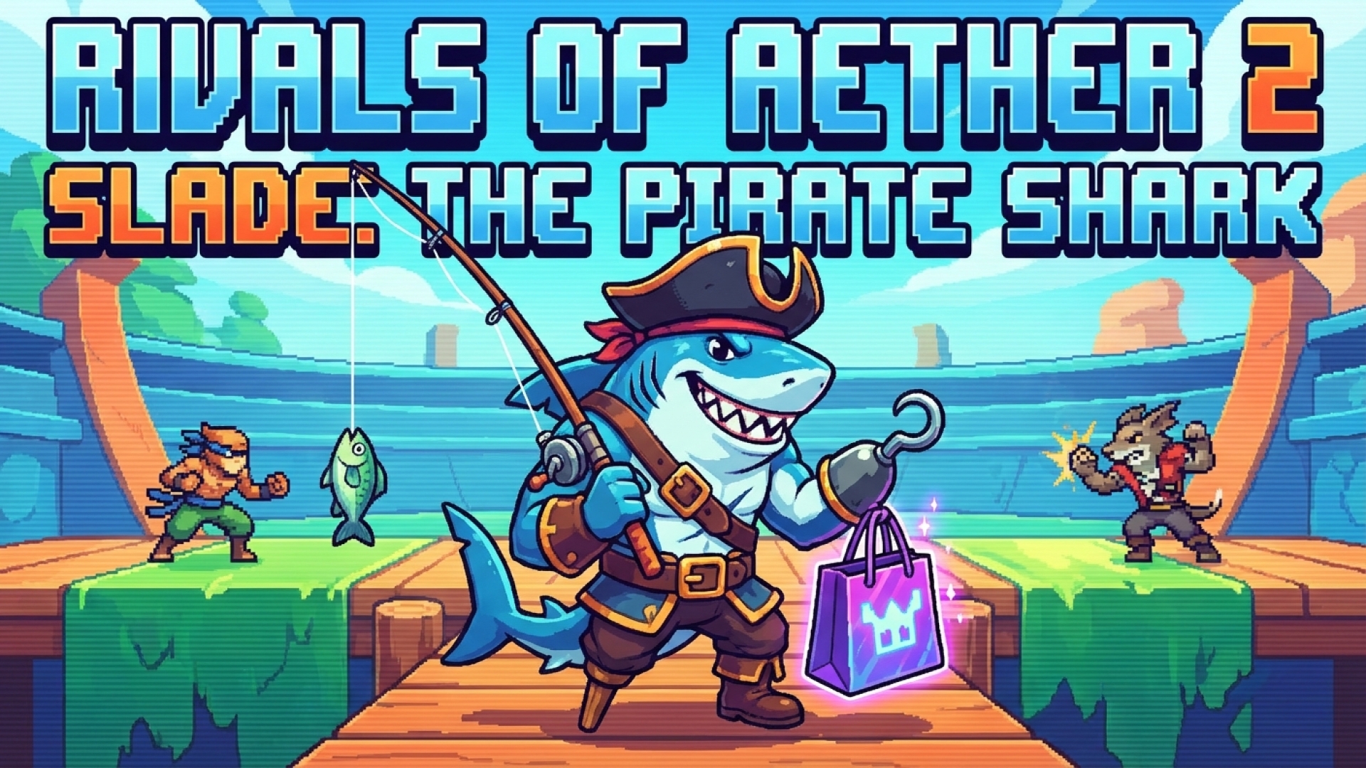 Rivals of Aether 2 Unleashes Slade: The Pirate Shark Who Shops and Fishes Mid-Match