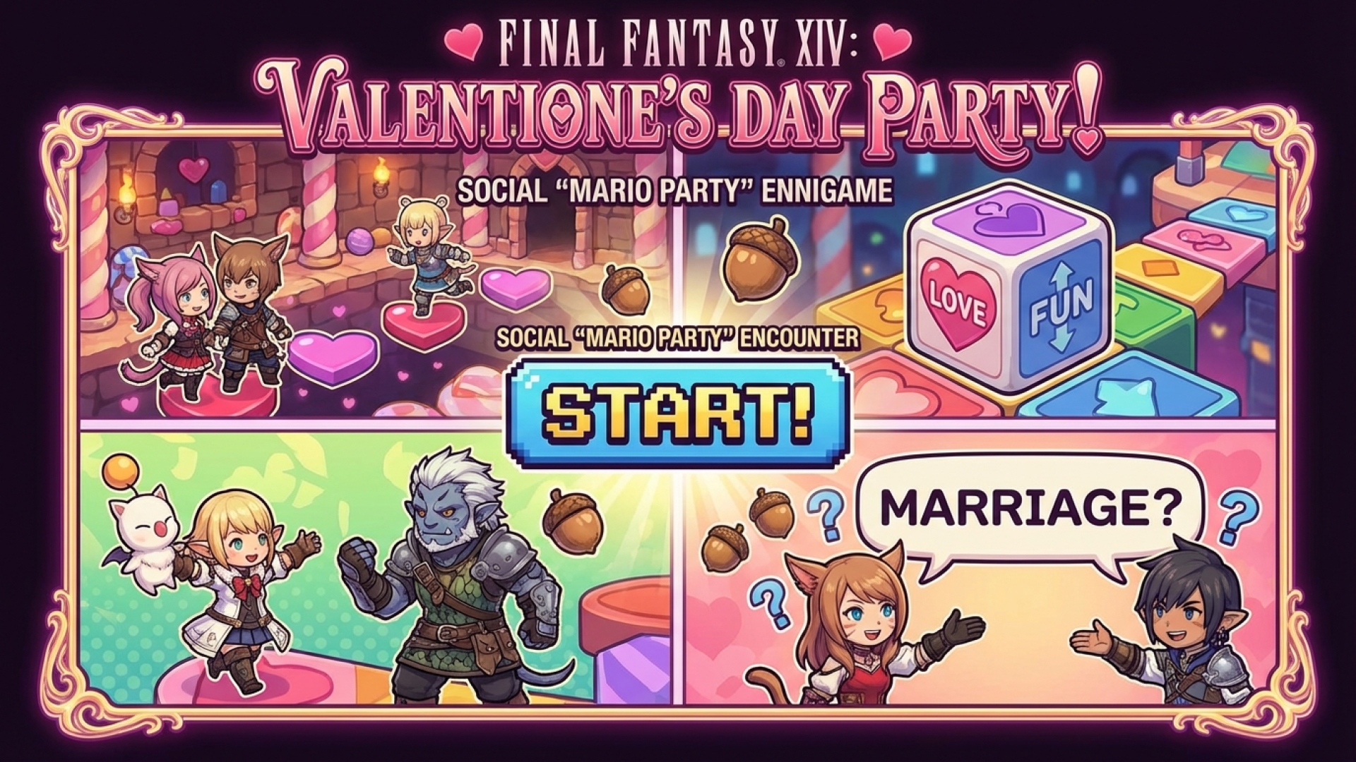 Final Fantasy XIV’s Valentione’s Day Event: A Surprisingly Fun, Social ‘Mario Party’ Encounter