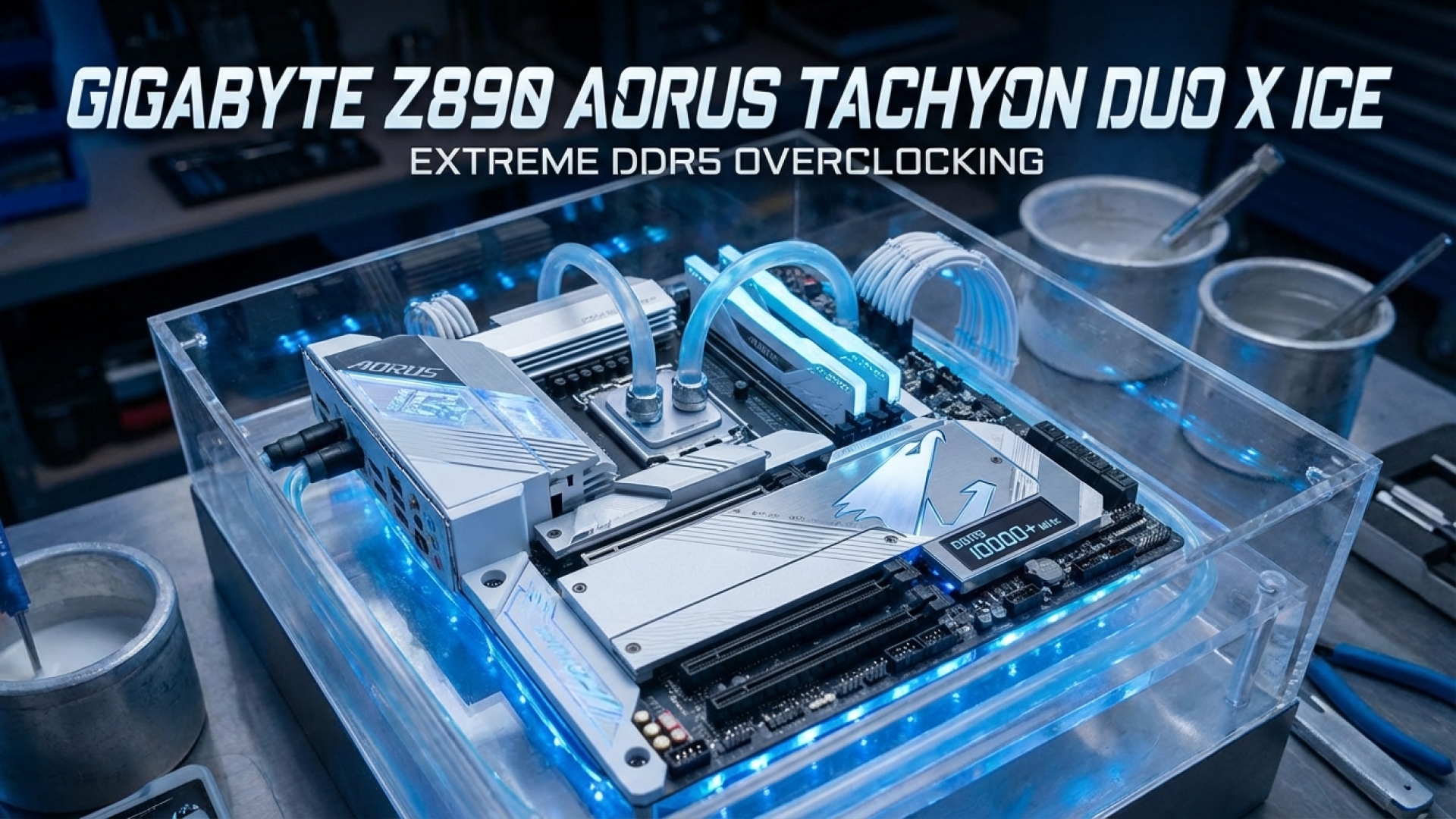 Gigabyte Z890 Aorus Tachyon Duo X Ice: A Niche Motherboard for Extreme DDR5 Overclocking