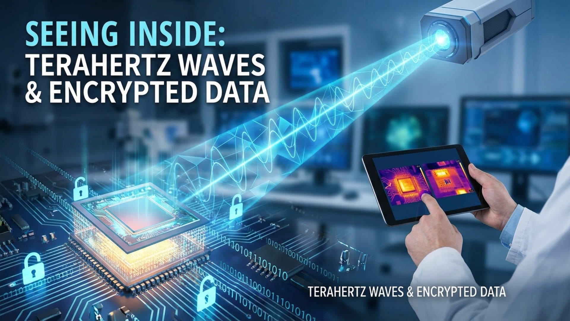 Researchers Use Terahertz Waves to See Inside Active Electronics, Exploring Encrypted Data Access