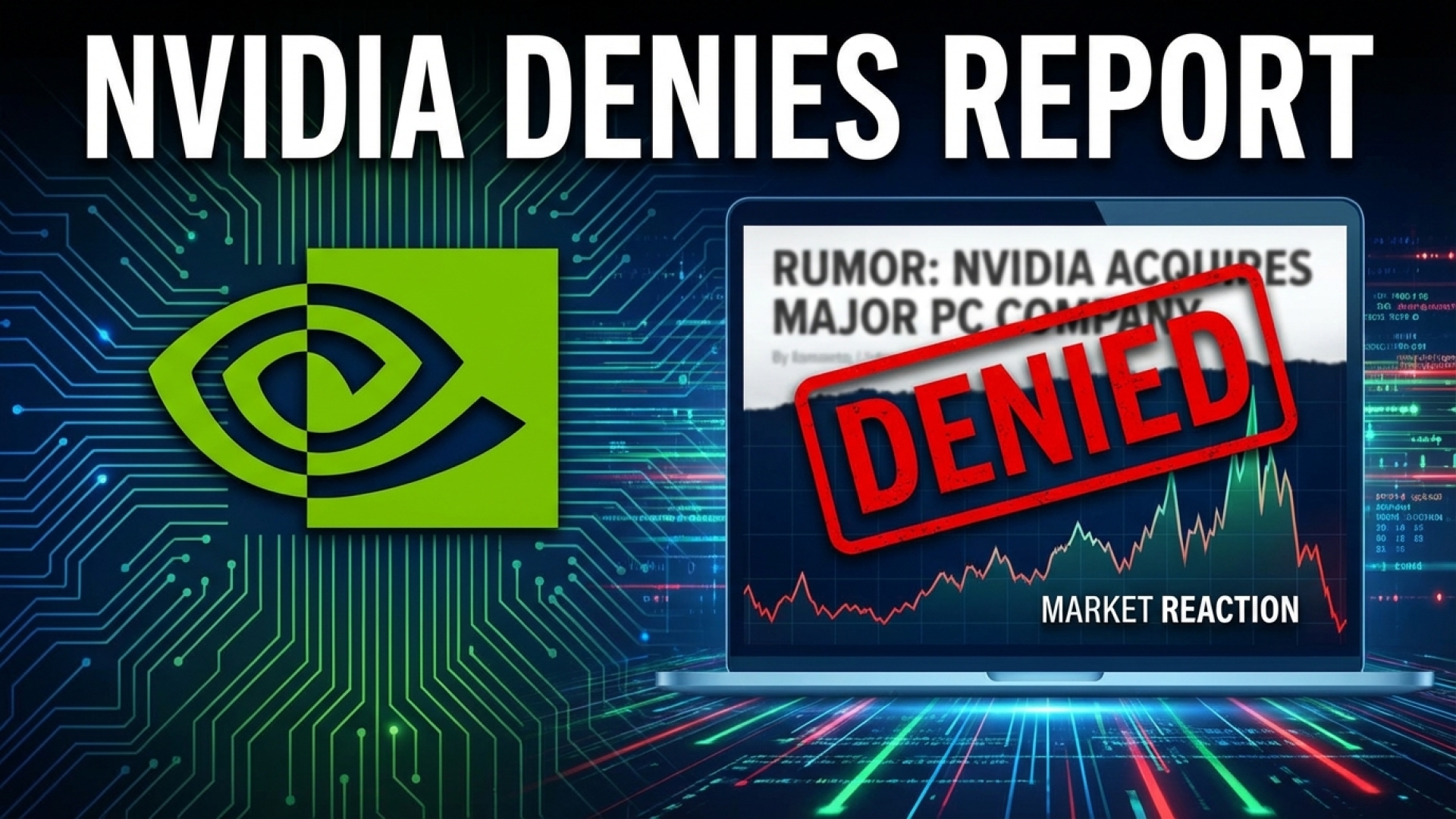 Nvidia Denies Report of Major PC Company Acquisition, Though Market Reacted