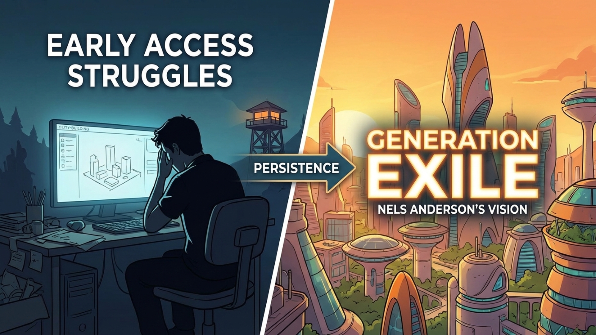 After Early Access Struggles, Firewatch’s Nels Anderson Explains Why He Didn’t Give Up on His City Builder, Generation Exile