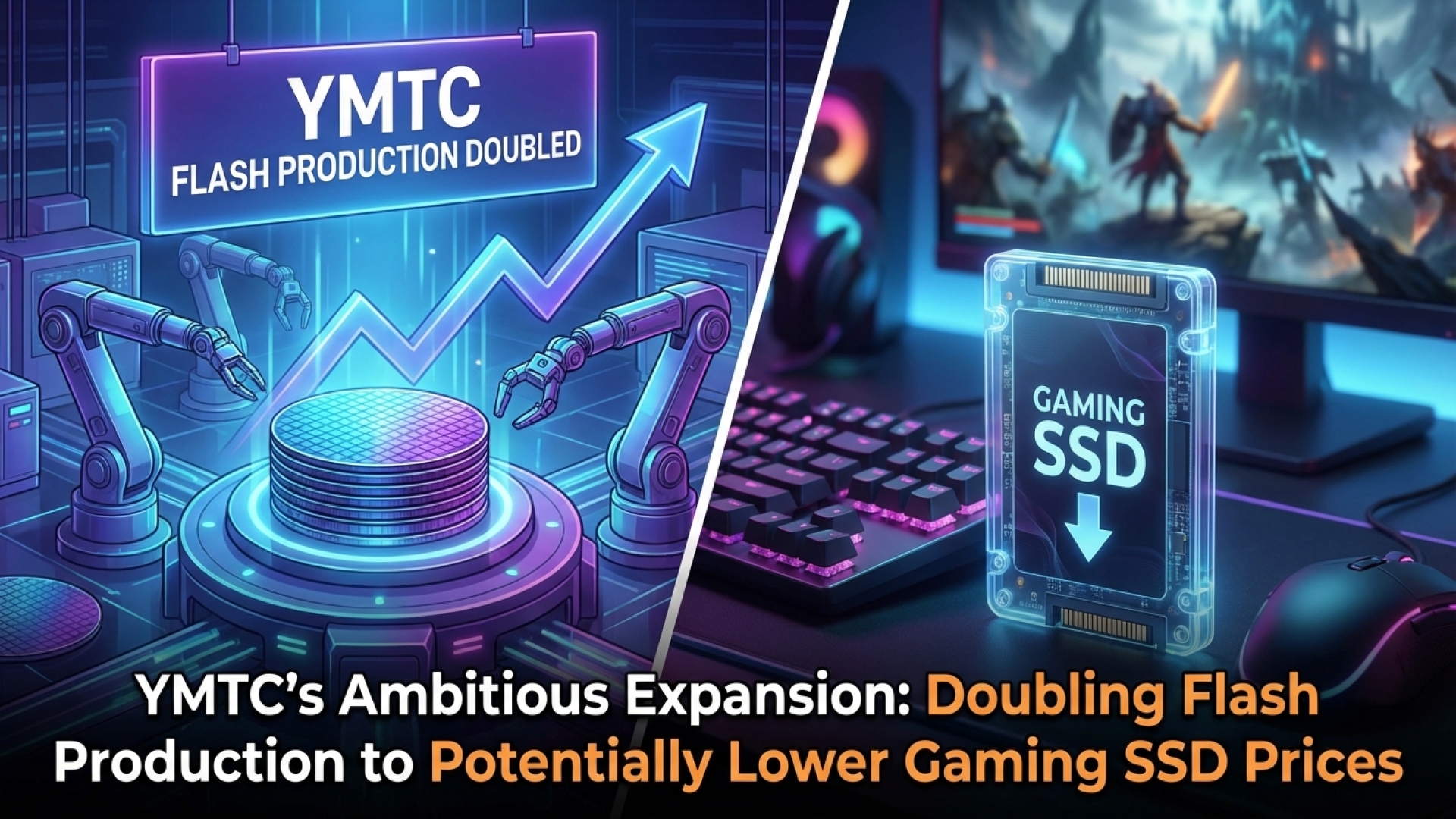 YMTC’s Ambitious Expansion: Doubling Flash Production to Potentially Lower Gaming SSD Prices
