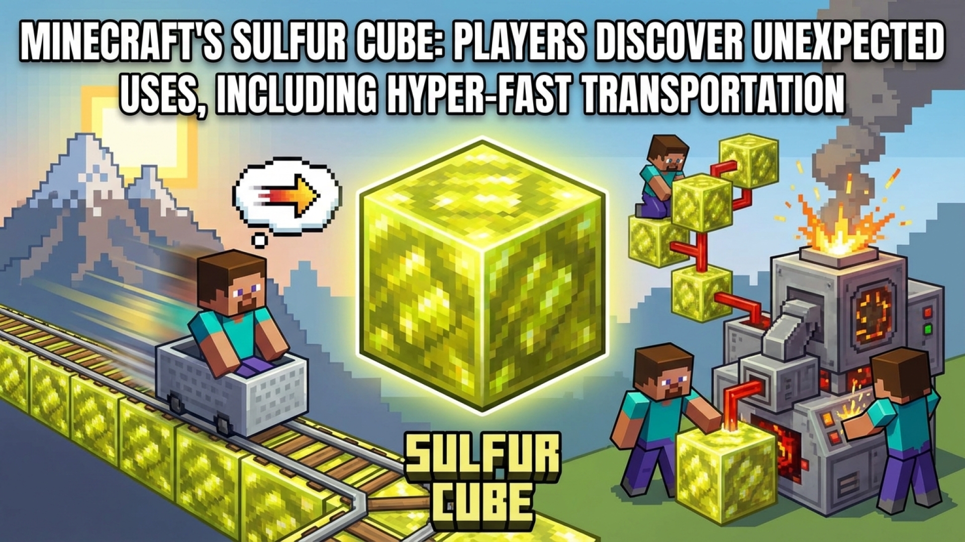Minecraft’s Sulfur Cube: Players Discover Unexpected Uses, Including Hyper-Fast Transportation