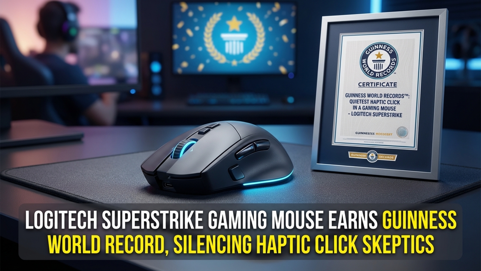 Logitech’s Superstrike Gaming Mouse Earns Guinness World Record, Silencing Haptic Click Skeptics