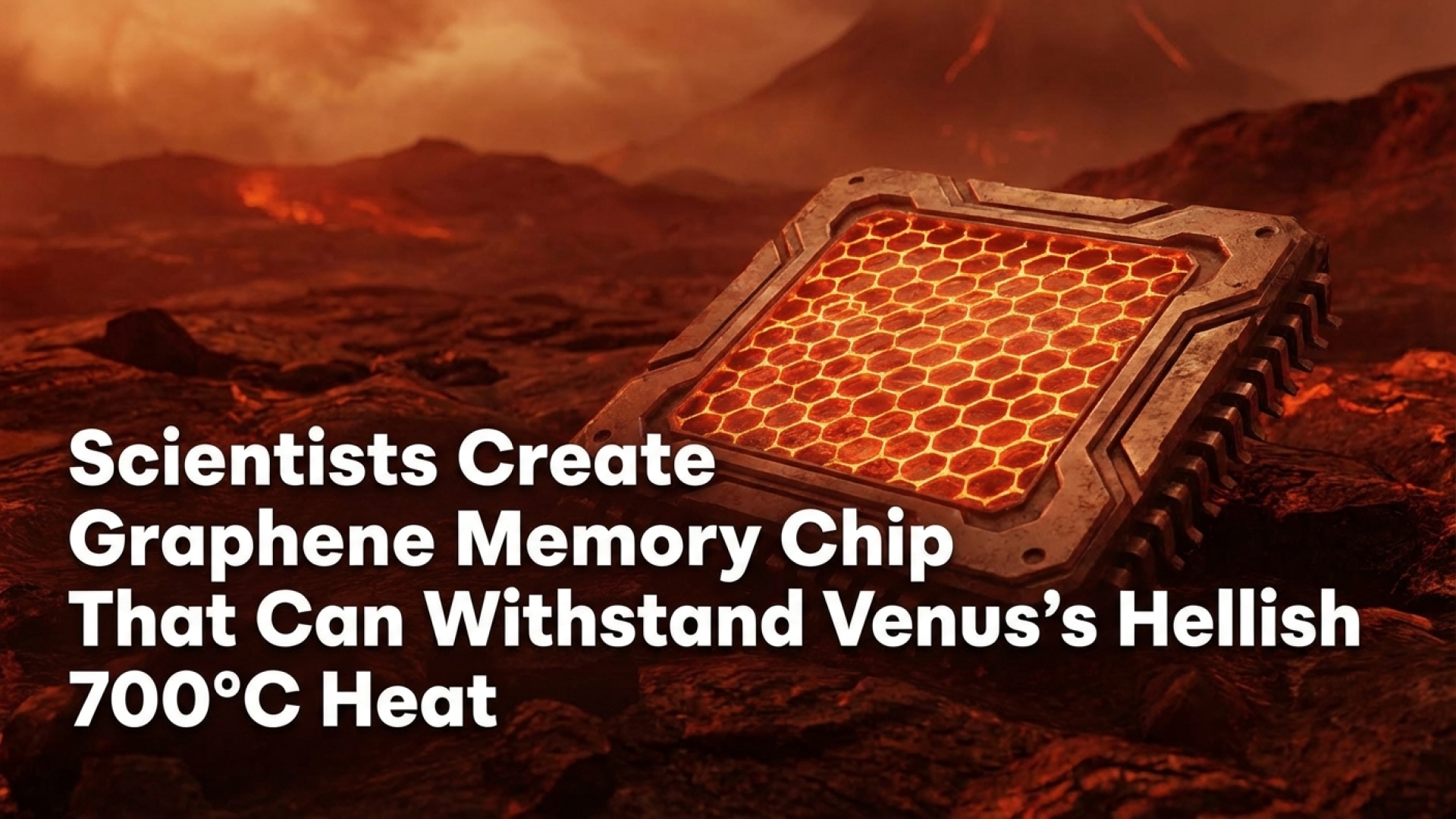 Scientists Create Graphene Memory Chip That Can Withstand Venus’s Hellish 700°C Heat