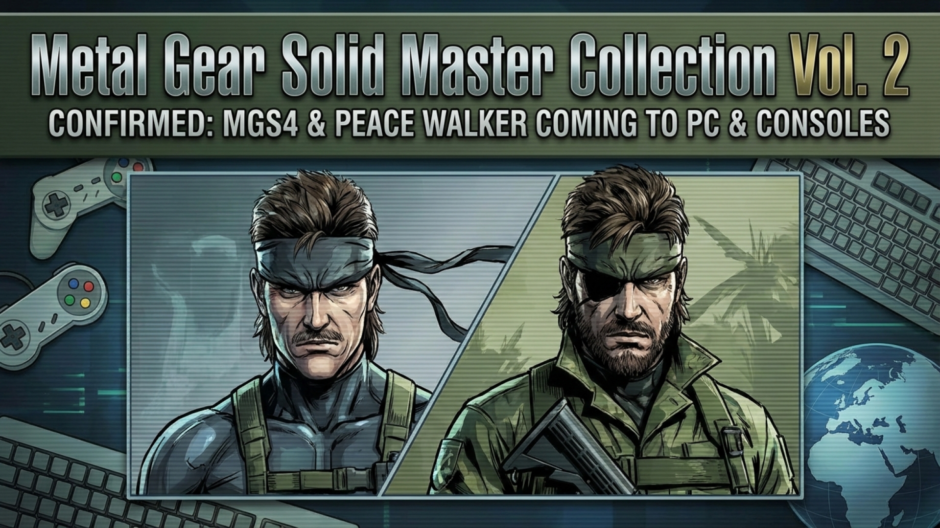 Metal Gear Solid Master Collection Vol. 2 Confirmed, Bringing MGS4 and Peace Walker to PC and Consoles