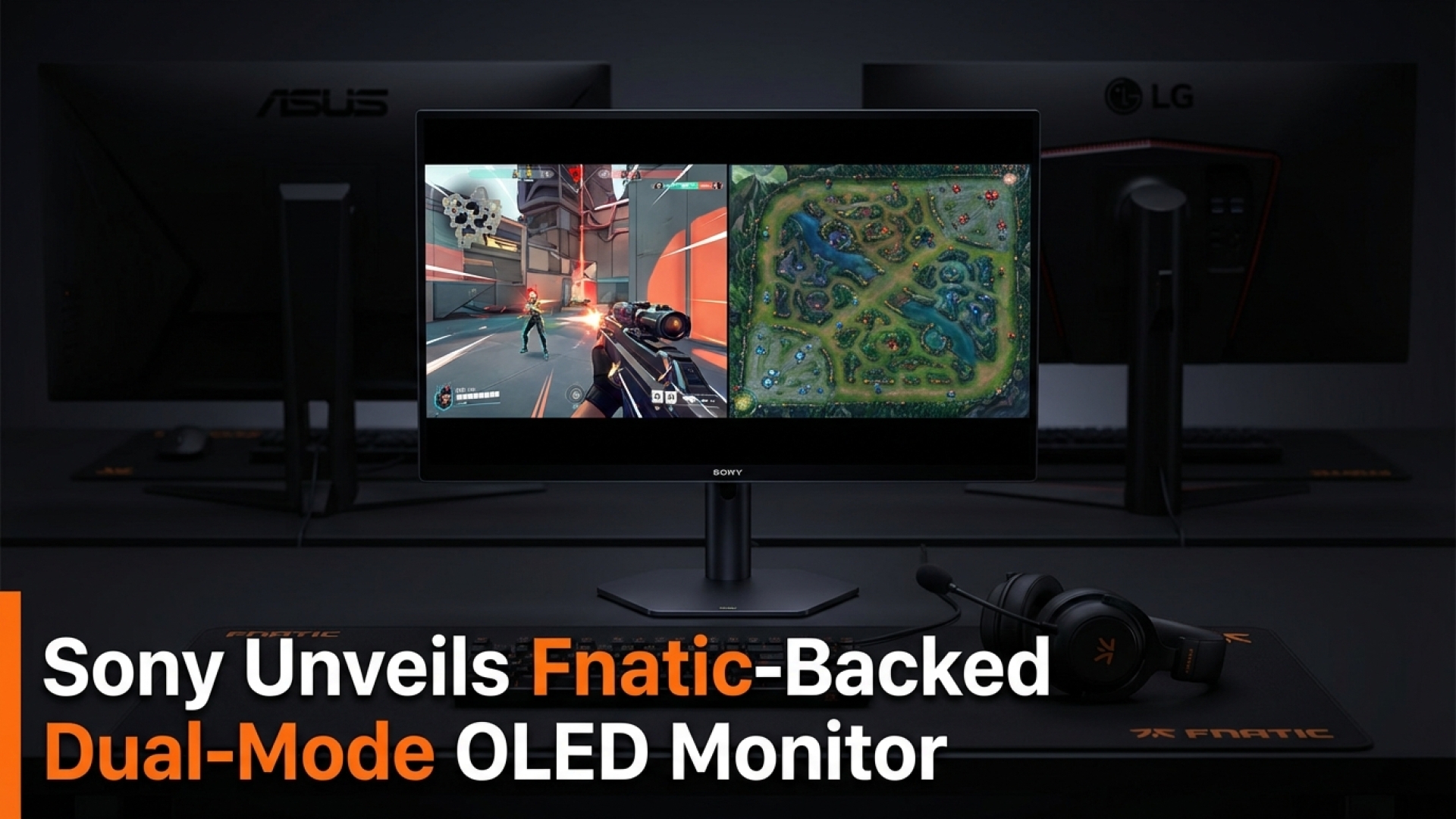 Sony Unveils Fnatic-Backed Dual-Mode OLED Monitor to Rival Asus and LG
