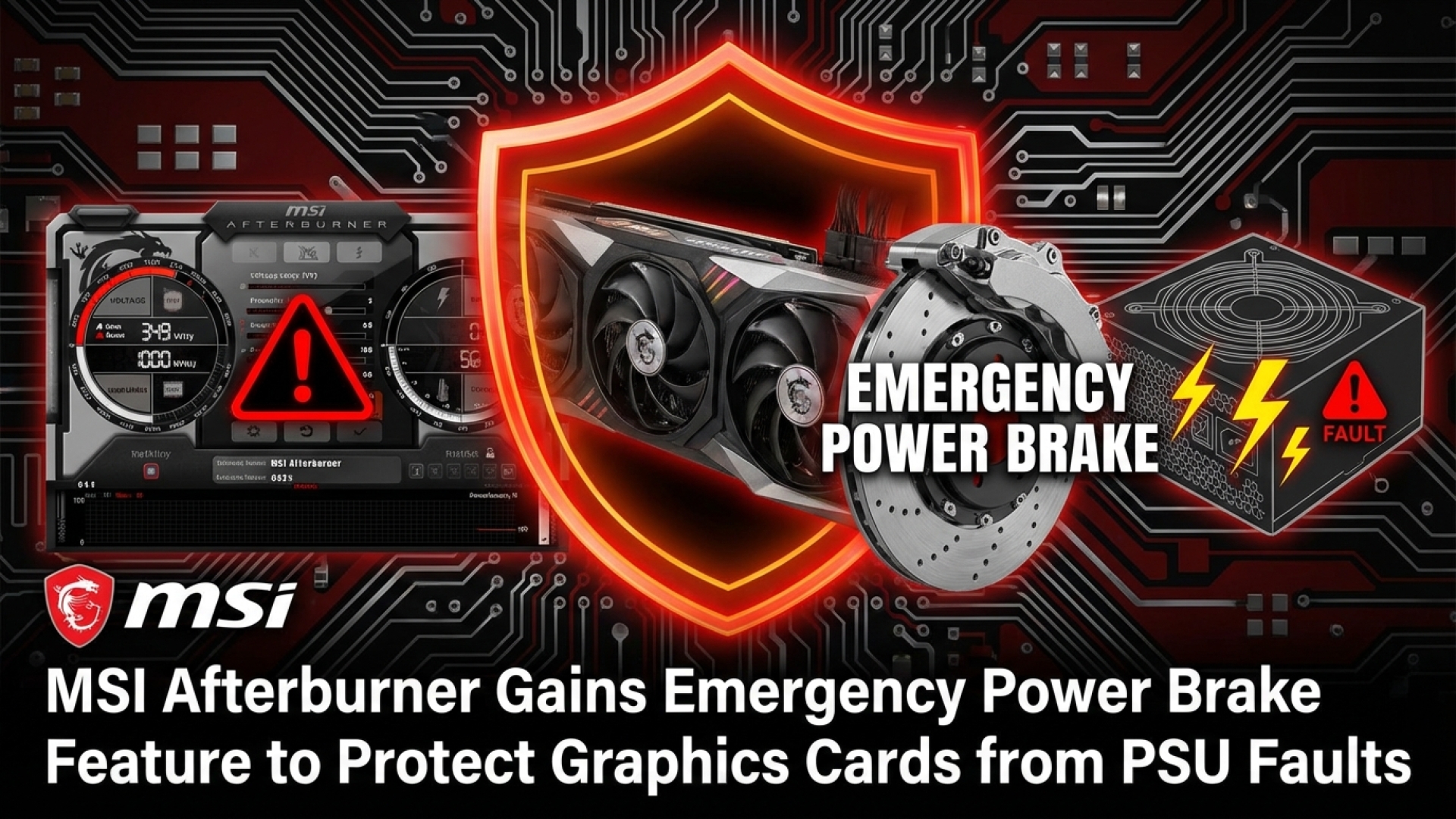 MSI Afterburner Gains Emergency Power Brake Feature to Protect Graphics Cards from PSU Faults