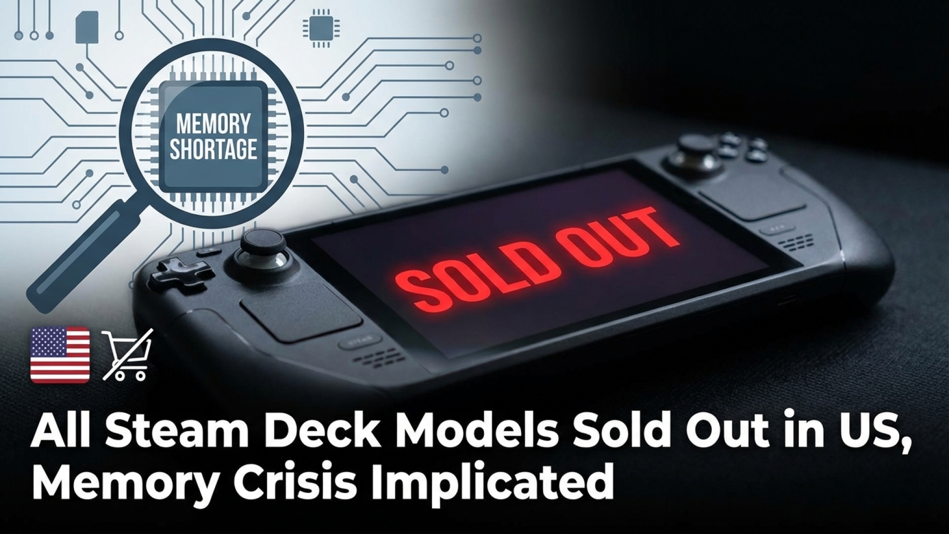 All Steam Deck Models Sold Out in US, Memory Crisis Implicated