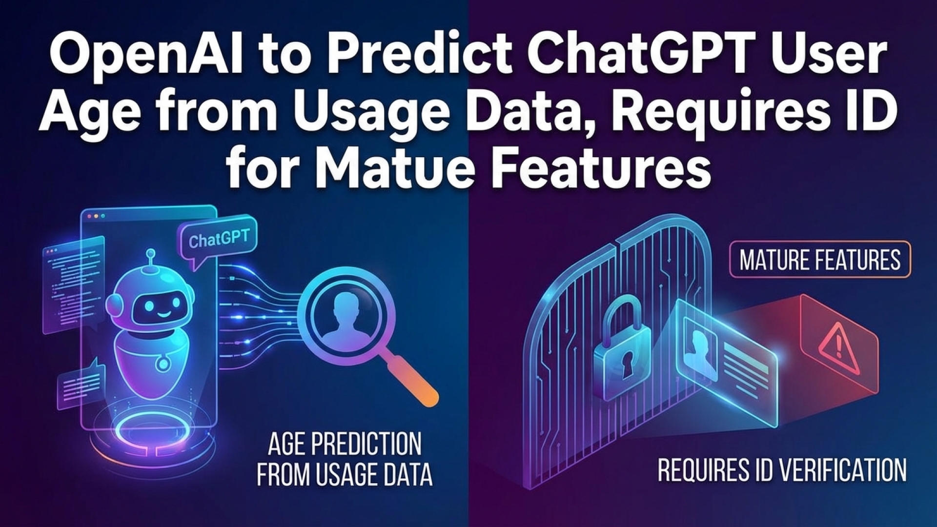 OpenAI to Predict ChatGPT User Age from Usage Data, Requires ID for Mature Features