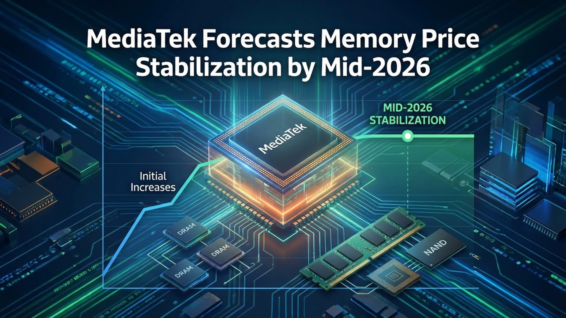 MediaTek Forecasts Memory Price Stabilization by Mid-2026, Following Initial Increases