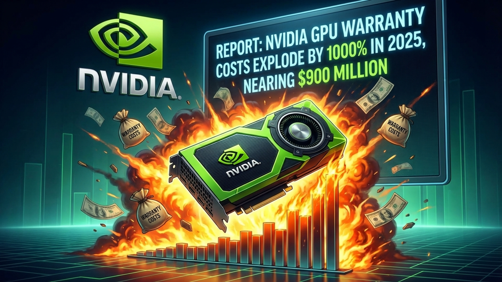 Report: Nvidia’s GPU Warranty Costs Explode by 1000% in 2025, Nearing $900 Million