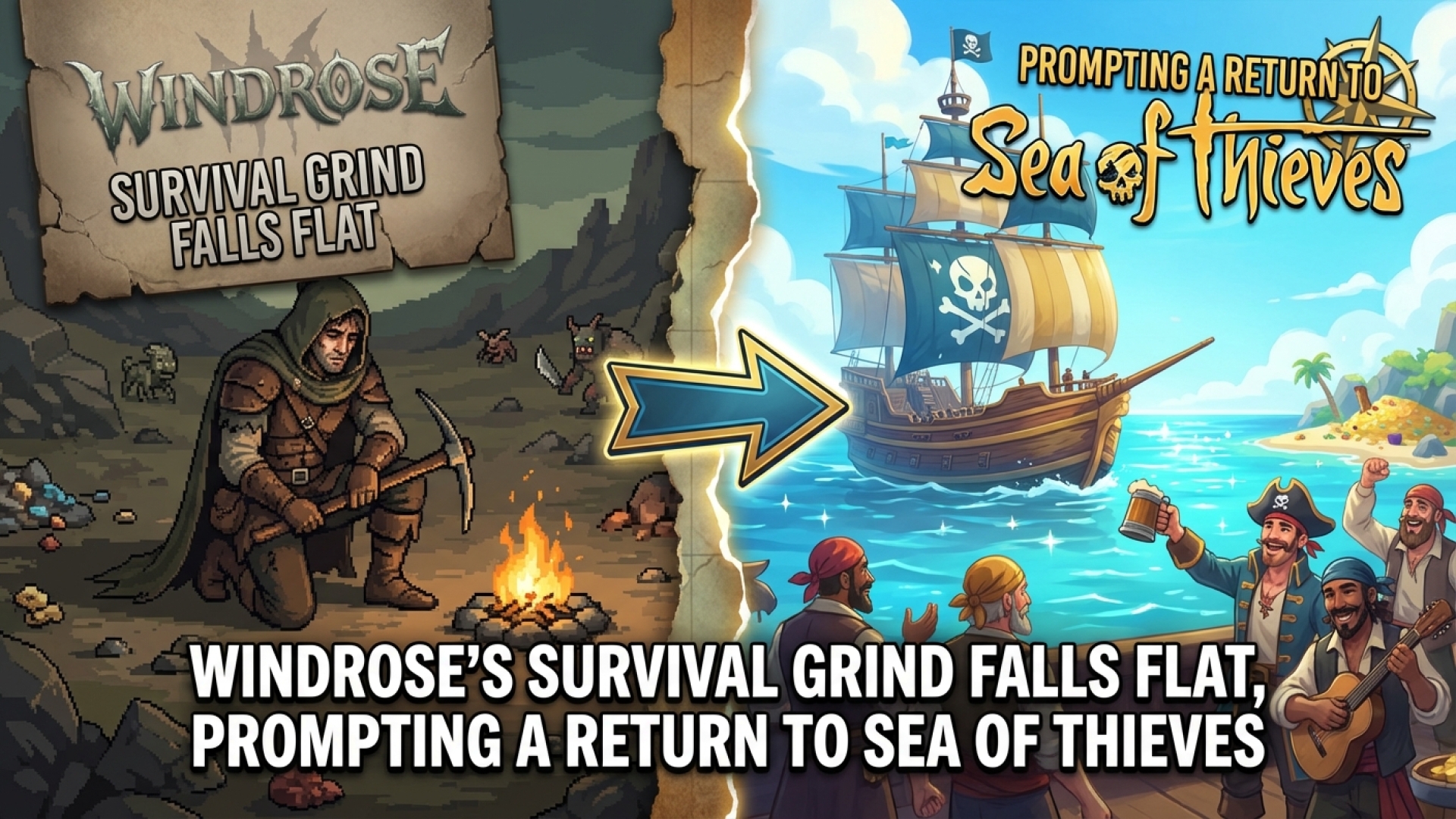 Windrose’s Survival Grind Falls Flat, Prompting a Return to Sea of Thieves