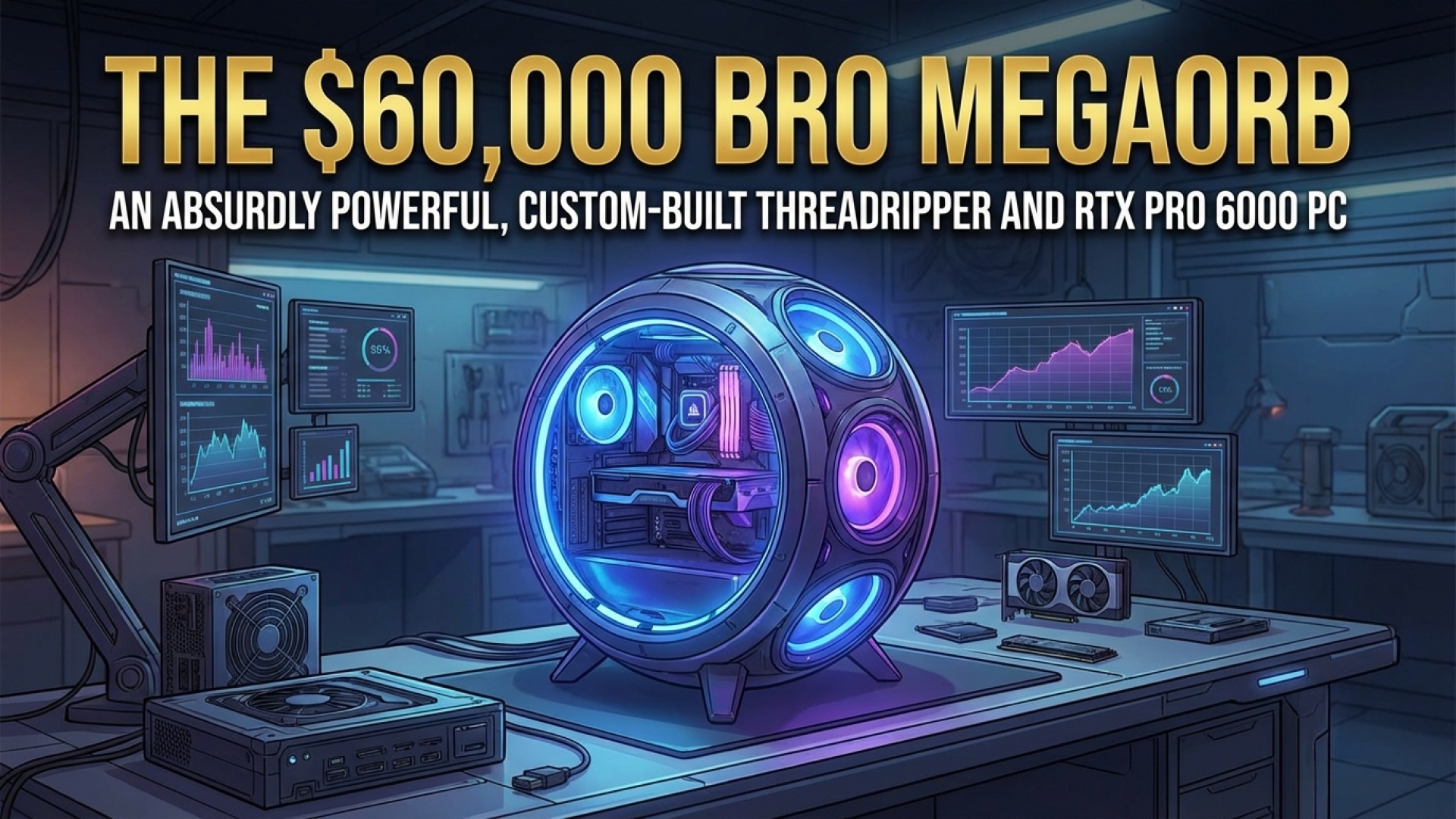 The $60,000 Bro MegaOrb: An Absurdly Powerful, Custom-Built Threadripper and RTX Pro 6000 PC