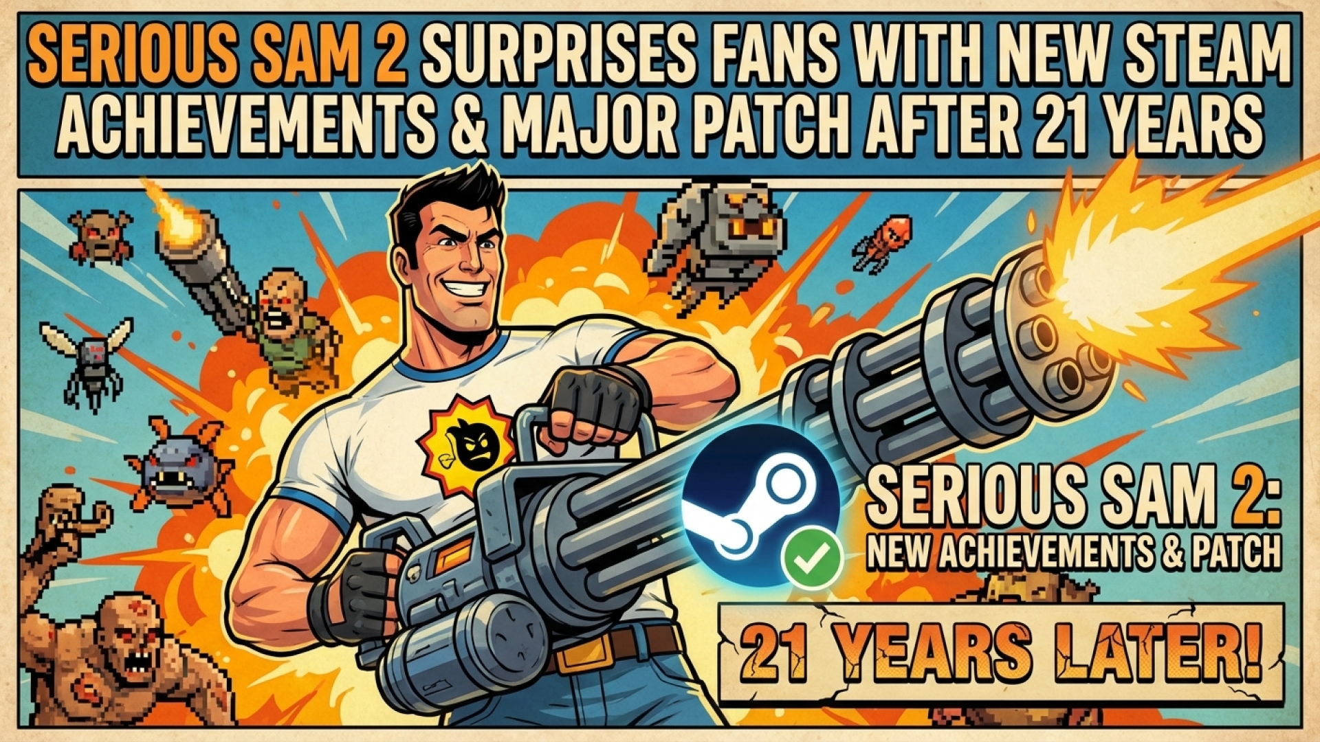 Classic FPS Serious Sam 2 Surprises Fans with New Steam Achievements and Major Patch After 21 Years