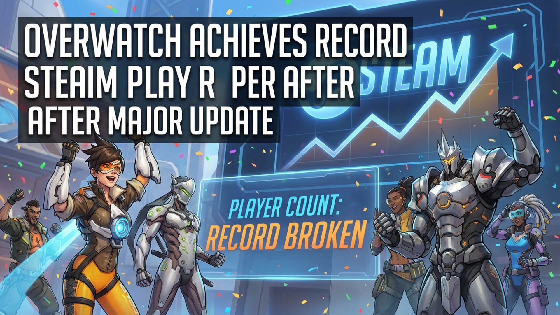 Overwatch Achieves Record Steam Player Peak After Major Update