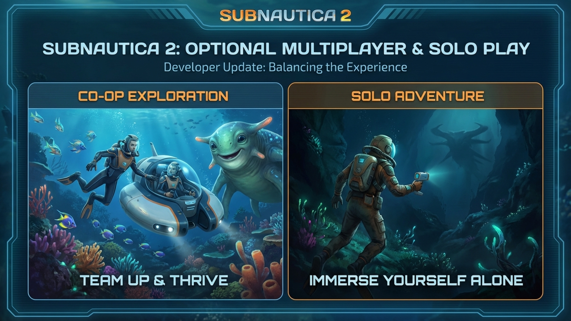 Subnautica 2 Devs Showcase Optional Multiplayer While Reassuring Solo Players