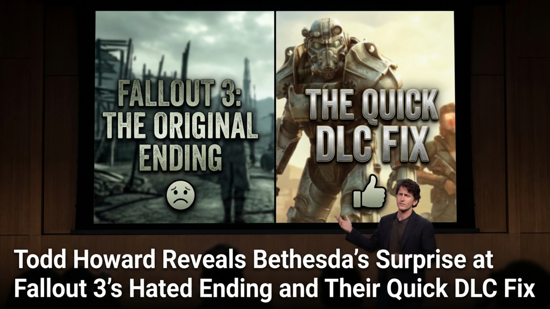 Todd Howard Reveals Bethesda’s Surprise at Fallout 3’s Hated Ending and Their Quick DLC Fix
