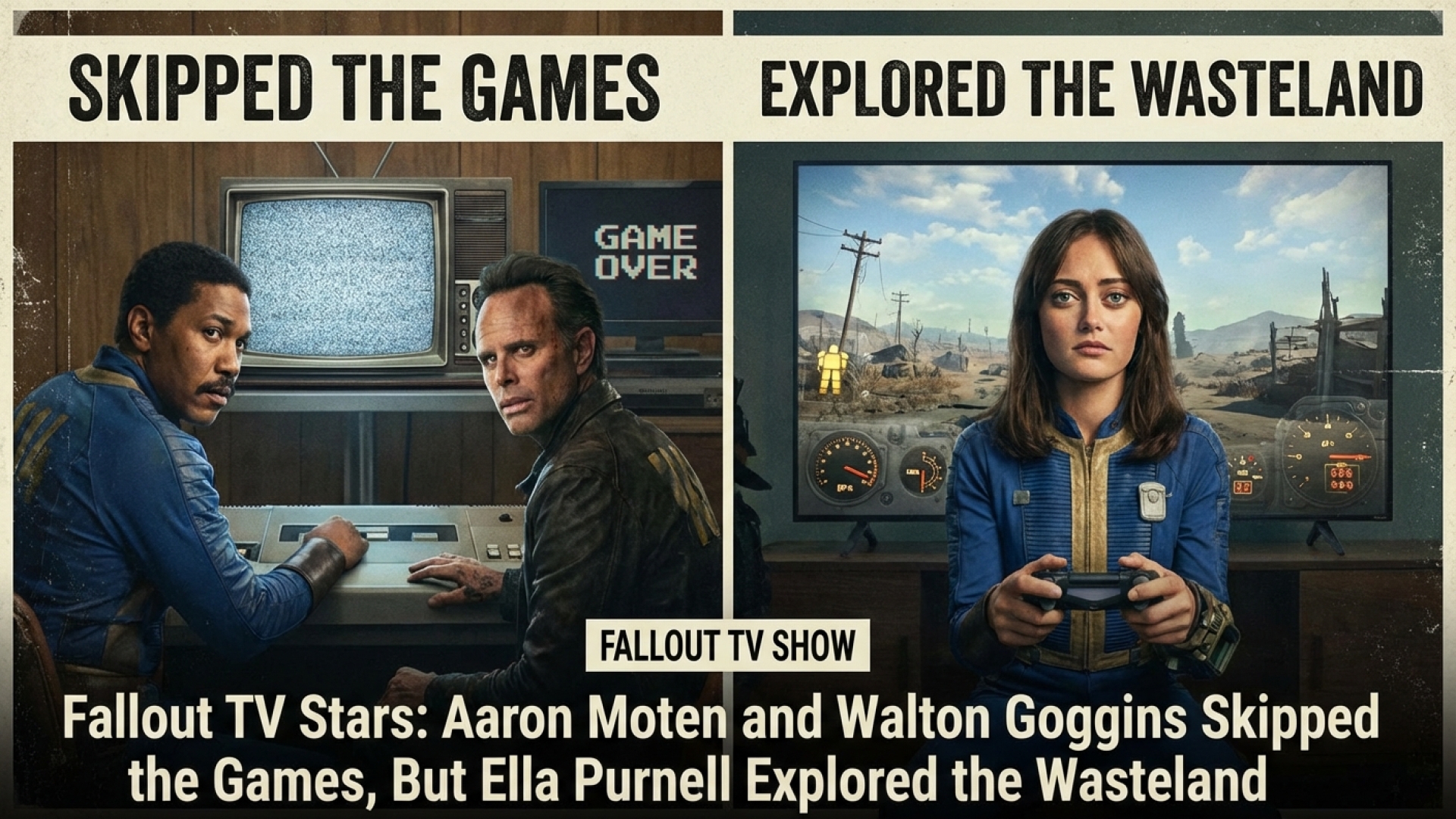 Fallout TV Stars: Aaron Moten and Walton Goggins Skipped the Games, But Ella Purnell Explored the Wasteland