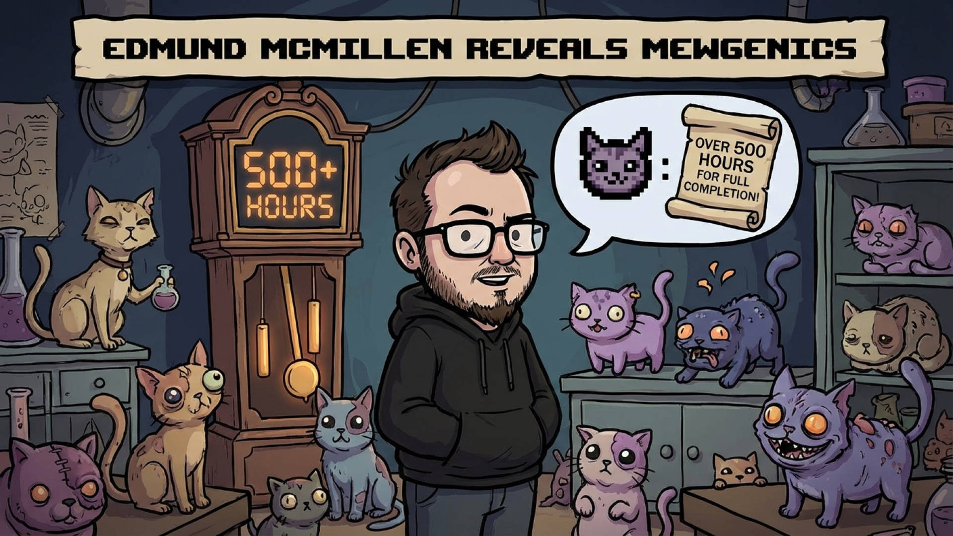 Edmund McMillen Reveals Mewgenics Demands Over 500 Hours for Full Completion