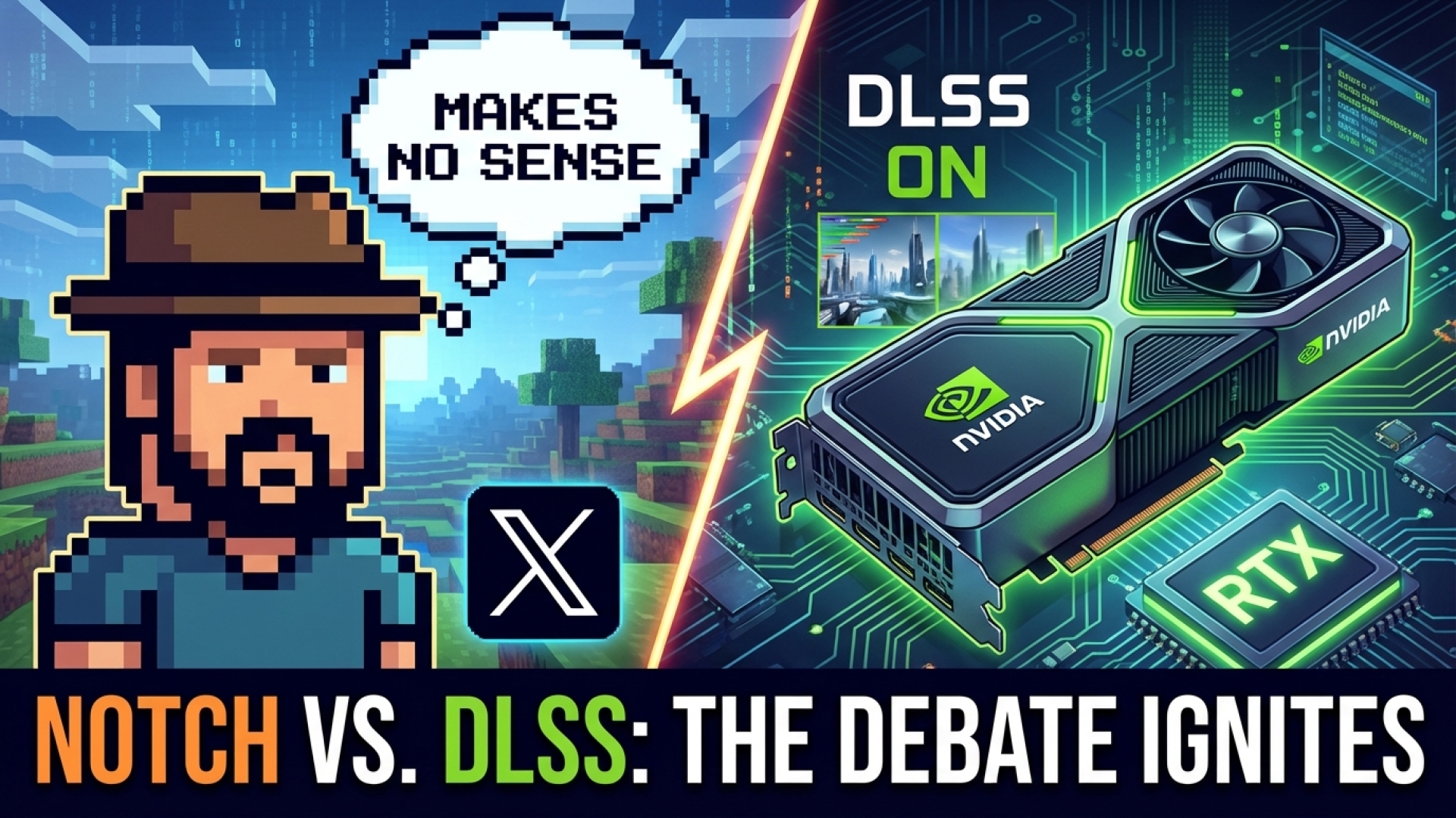 Minecraft Creator Notch Claims DLSS ‘Makes No Sense,’ Igniting Debate on X