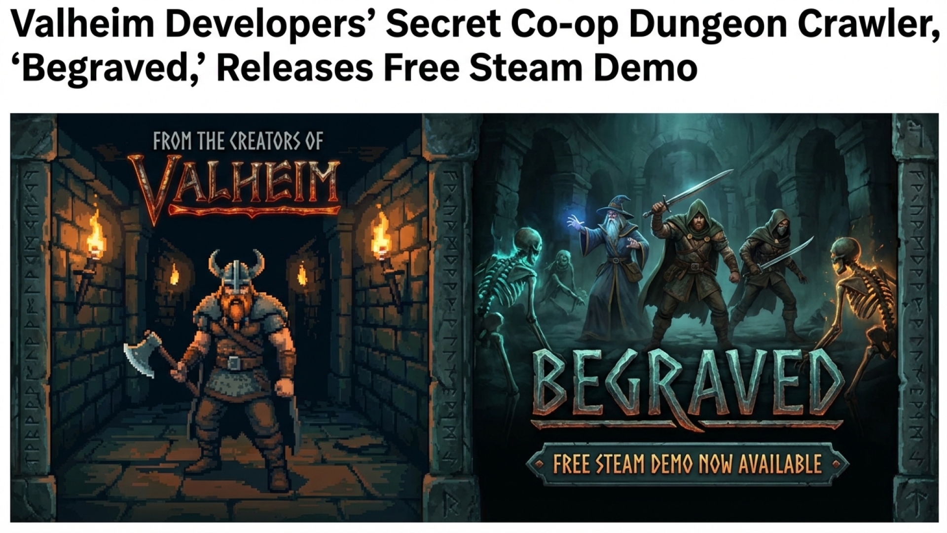 Valheim Developers’ Secret Co-op Dungeon Crawler, ‘Begraved,’ Releases Free Steam Demo