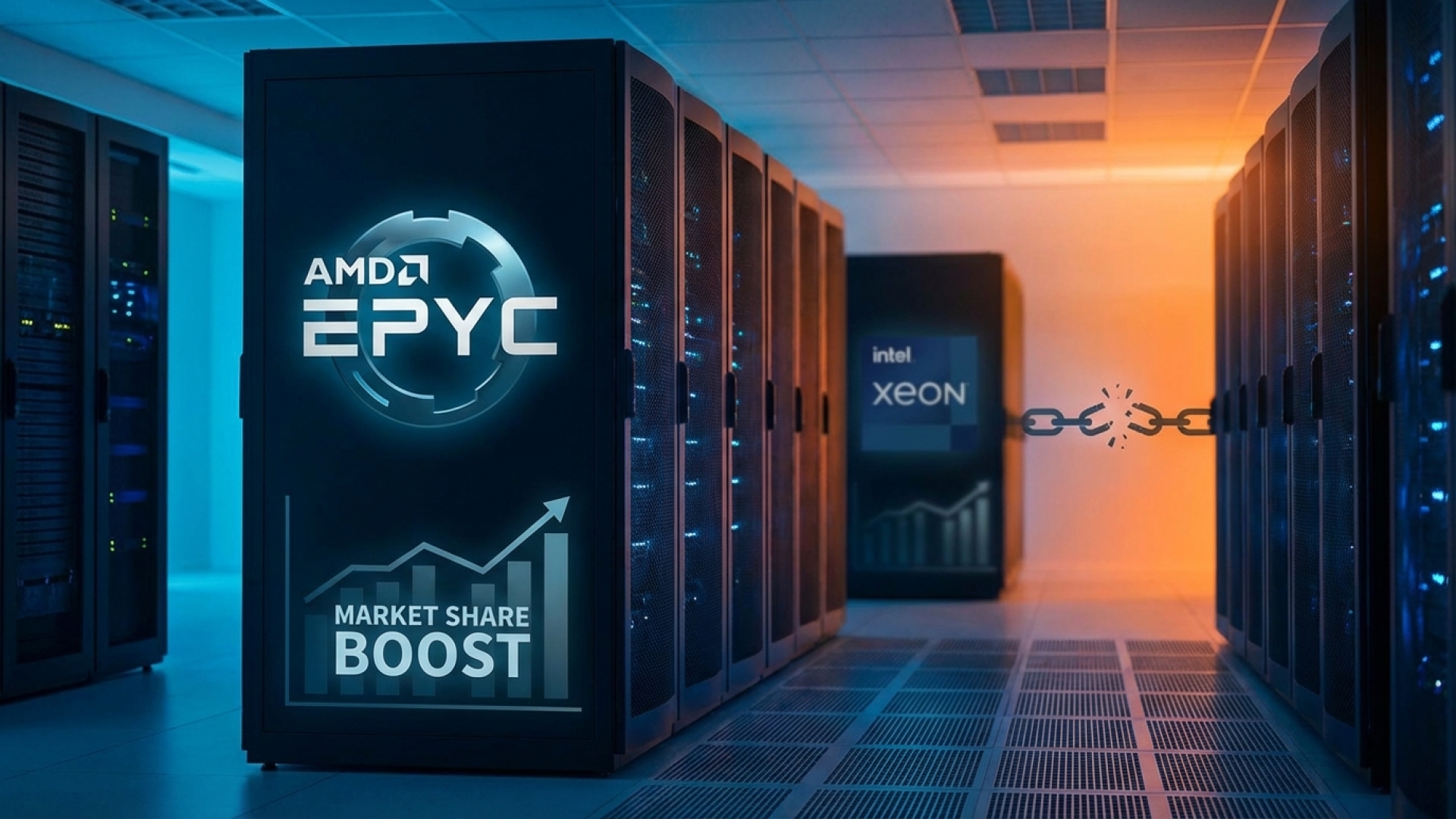 AMD Anticipates Epyc Server Market Share Boost from Intel’s Multithreading Decision