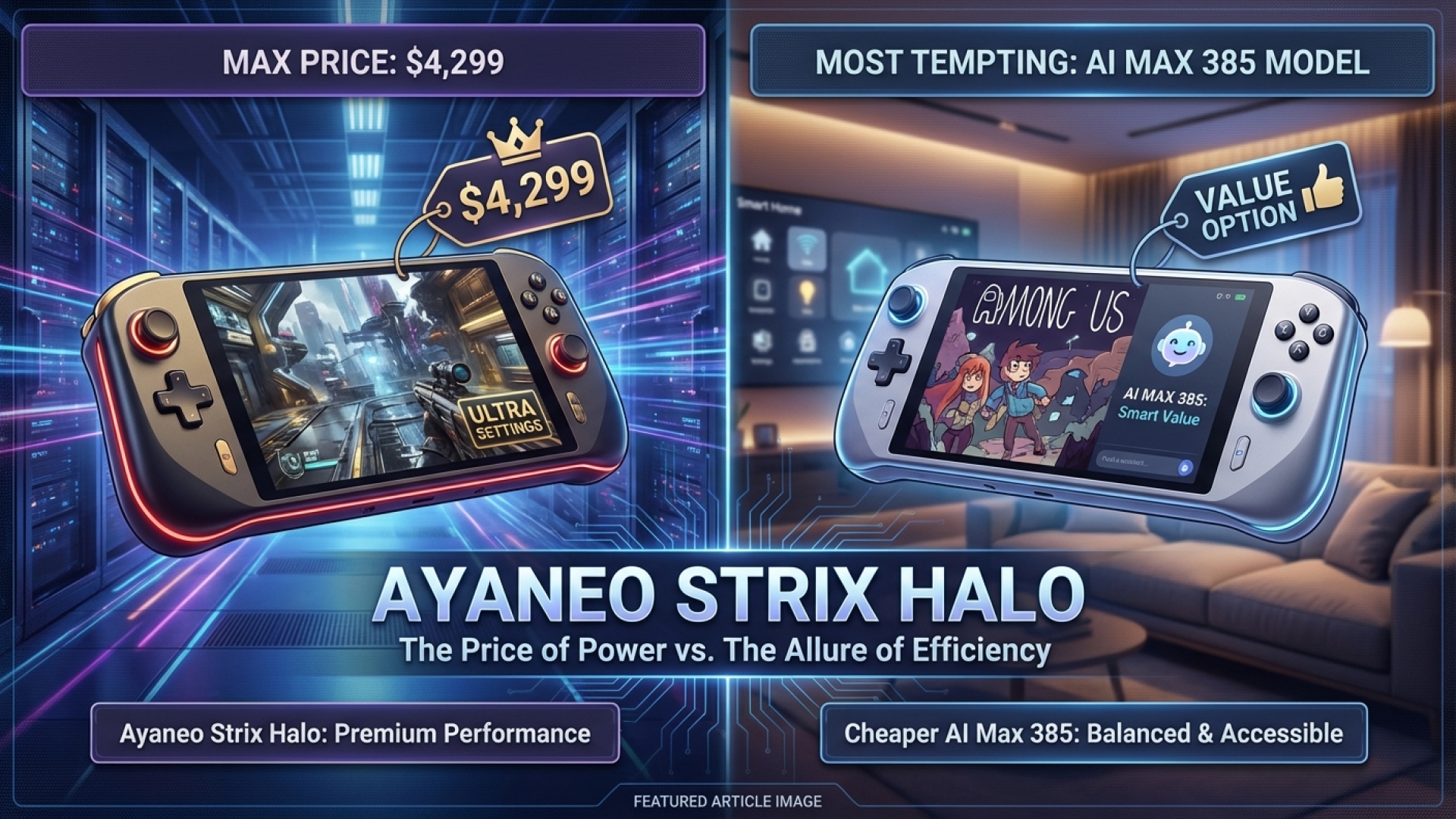 Ayaneo Strix Halo Handheld PC: Despite $4,299 Max Price, The Cheaper AI Max 385 Model Is Most Tempting