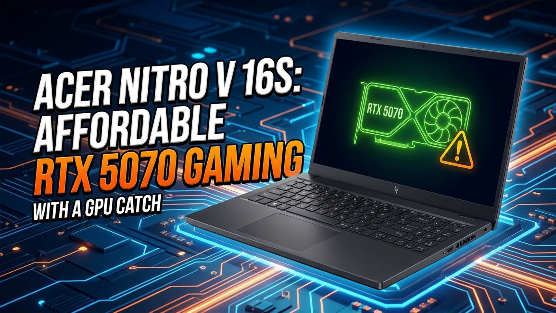 Acer Nitro V 16S: An Affordable RTX 5070 Gaming Laptop Deal with a GPU Catch