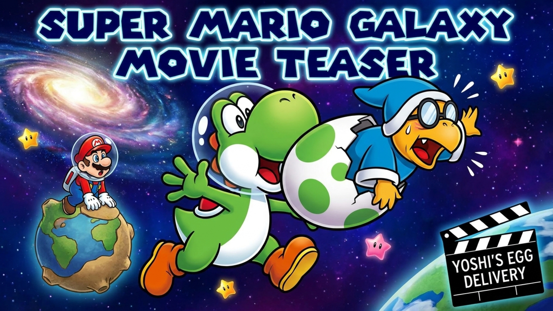Super Mario Galaxy Movie Teaser Reveals Yoshi’s Humorous ‘Egg-Delivery’ of Kamek