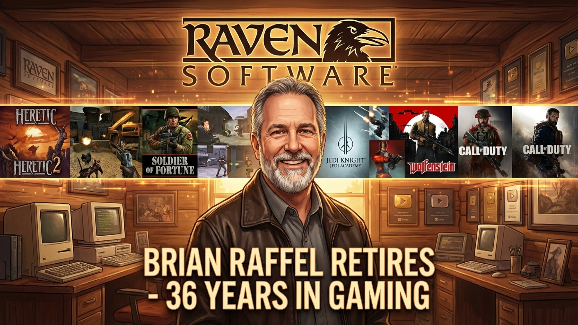 Raven Software Co-founder Brian Raffel Retires After 36 Years in Gaming