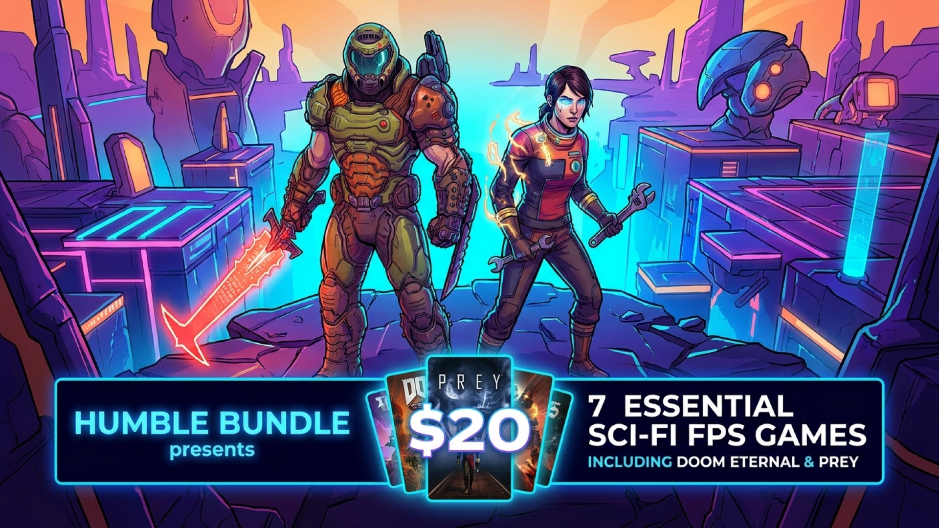 Score 7 Essential Sci-Fi FPS Games, Including Doom Eternal and Prey, for Just $20 in Humble’s Latest Bundle