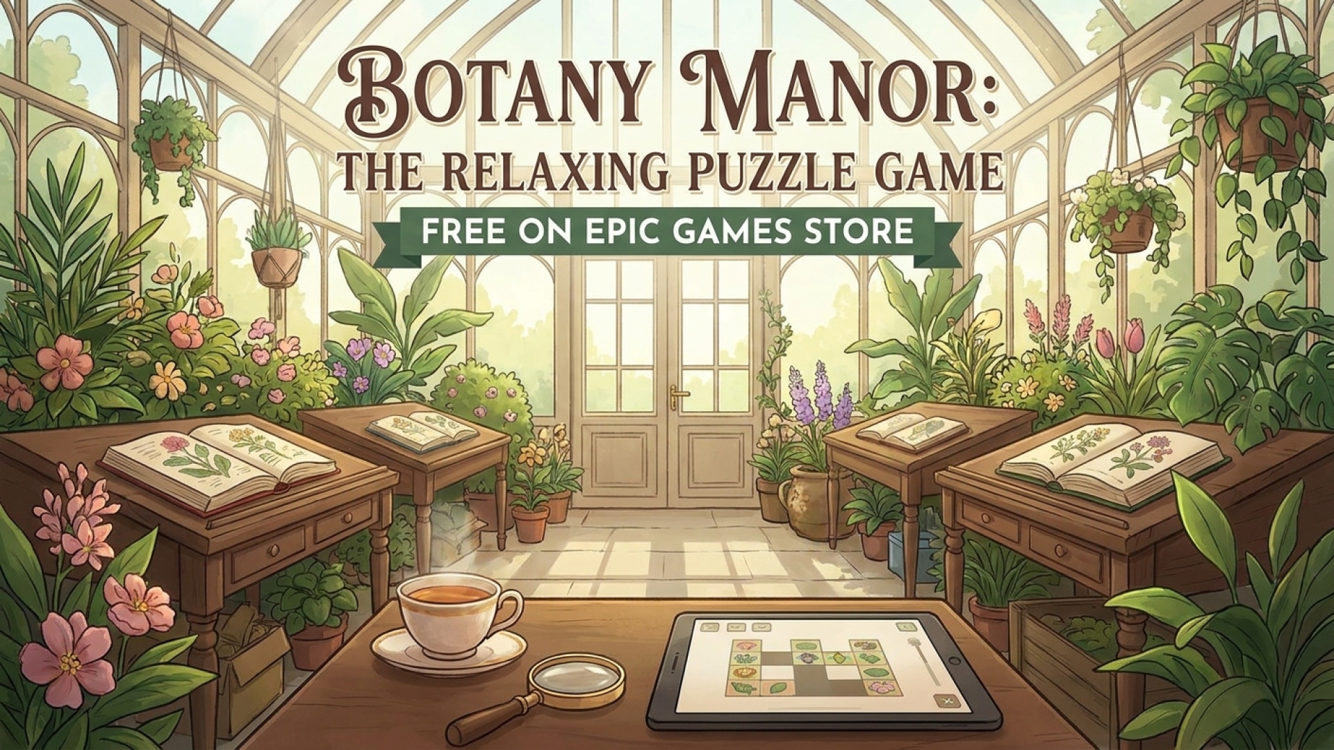 Botany Manor: The Relaxing Puzzle Game You Can Get for Free on Epic Games Store