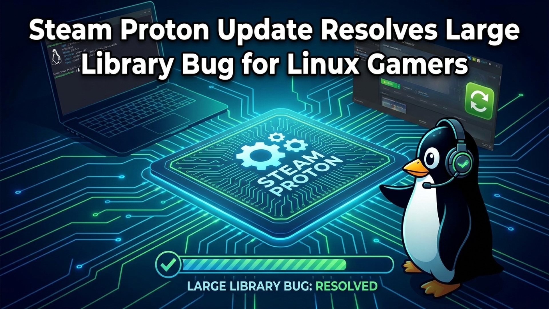 Steam Proton Update Resolves Large Library Bug for Linux Gamers