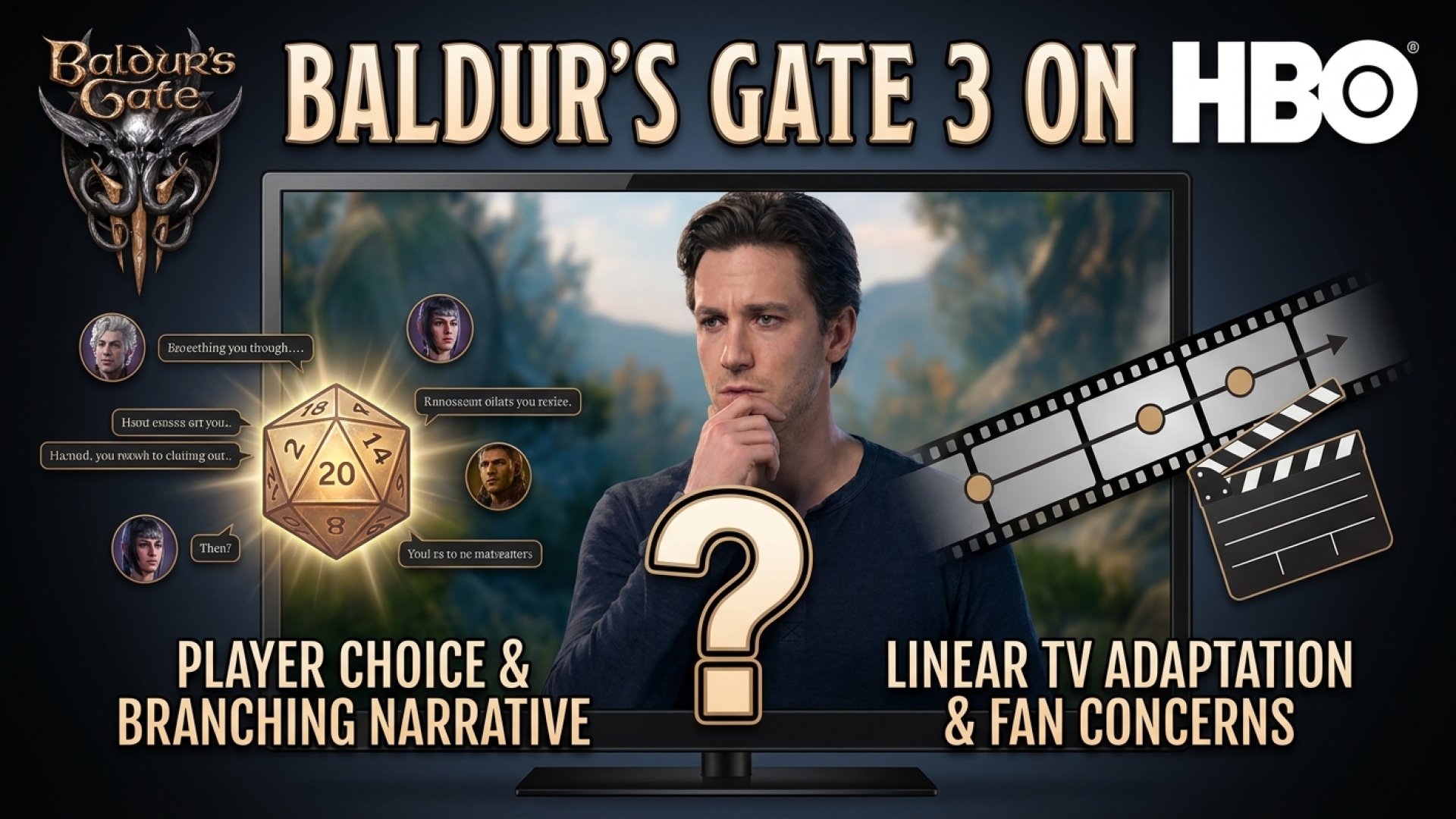 Baldur’s Gate 3 on HBO: Why Adapting its Player-Driven Story Sparks Fan Concerns