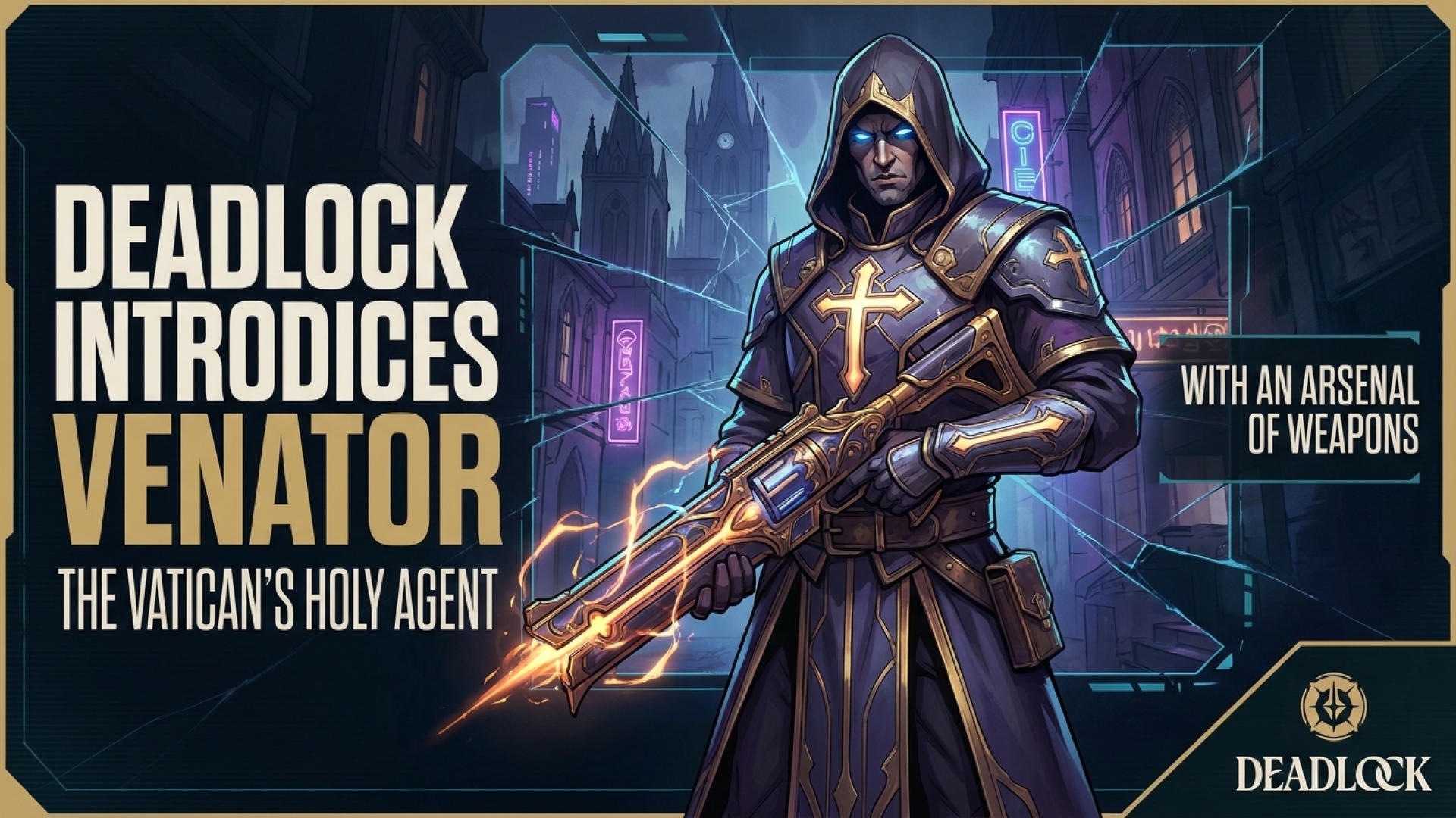 Deadlock Introduces Venator: The Vatican’s Holy Agent with an Arsenal of Weapons