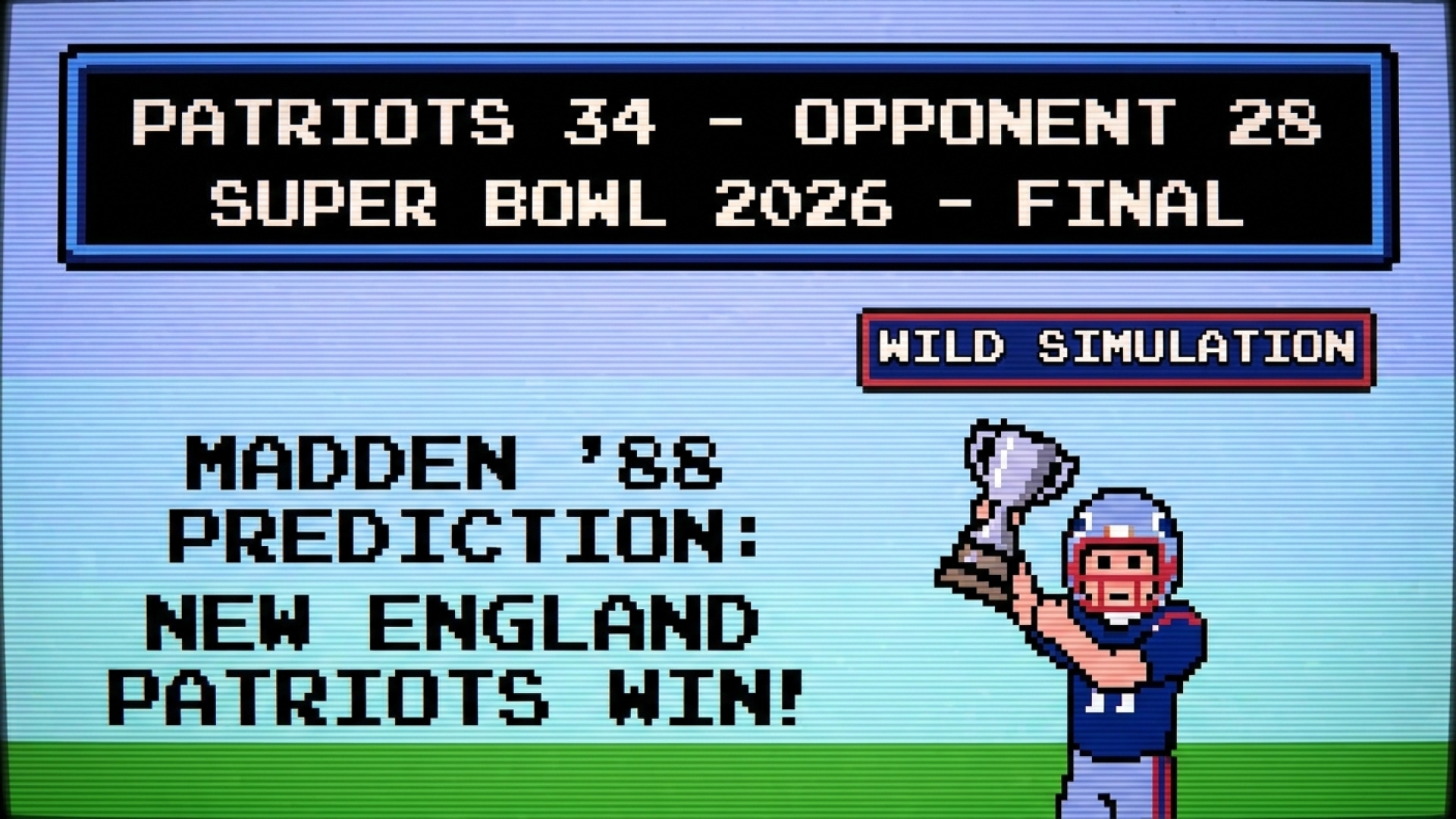 Madden ’88 Predicts Patriots Super Bowl 2026 Win in Wild Simulation
