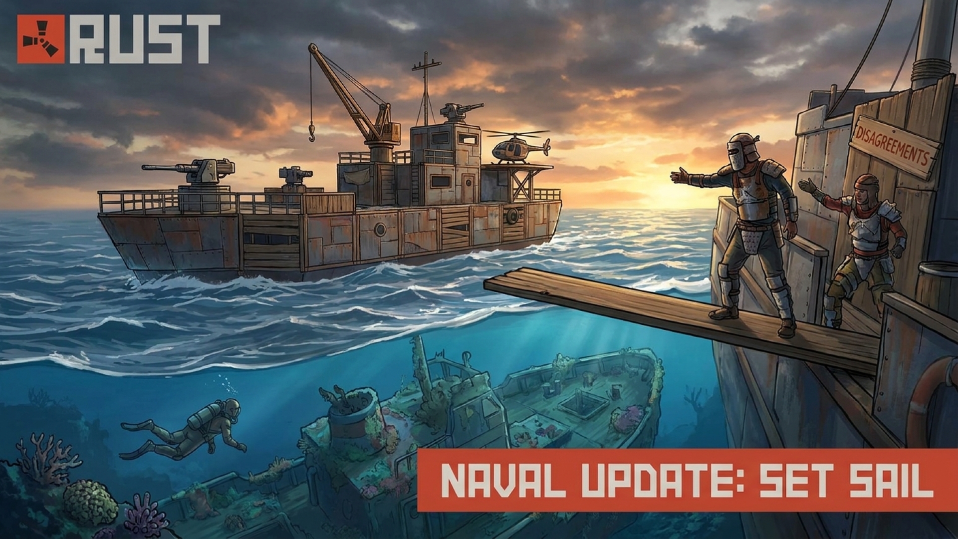 Rust’s Naval Update Sets Sail with Buildable Boats, Deep Sea Exploration, and a Plank for ‘Disagreements’