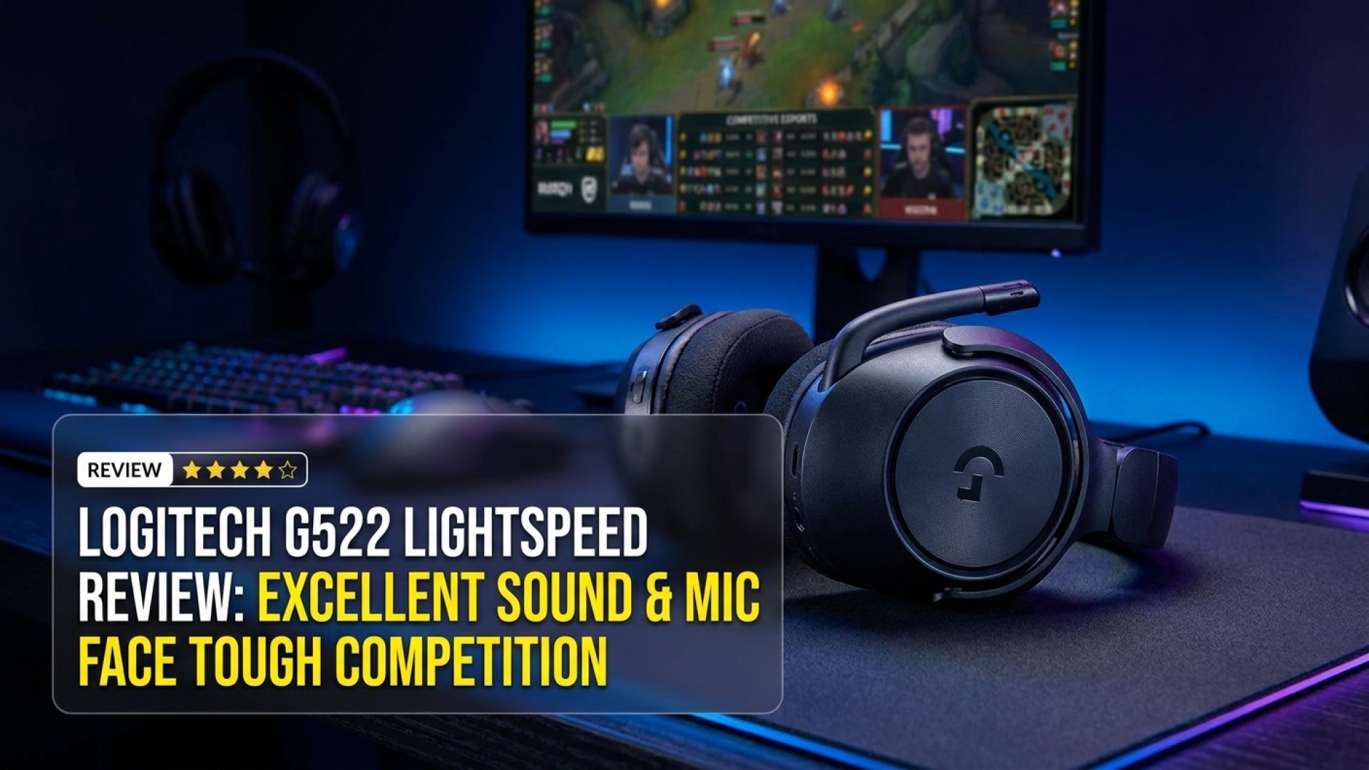 Logitech G522 Lightspeed Review: Excellent Sound and Mic Face Tough Competition