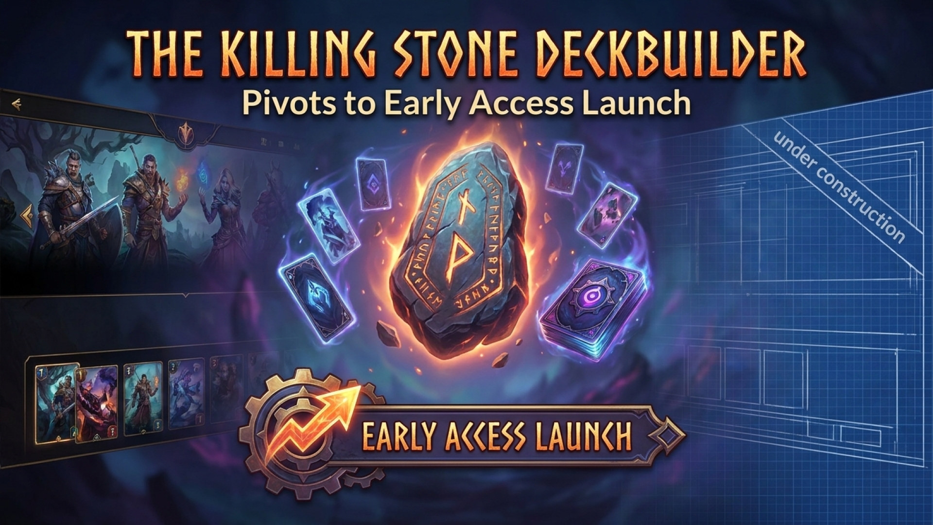 The Killing Stone Deckbuilder Pivots to Early Access Launch
