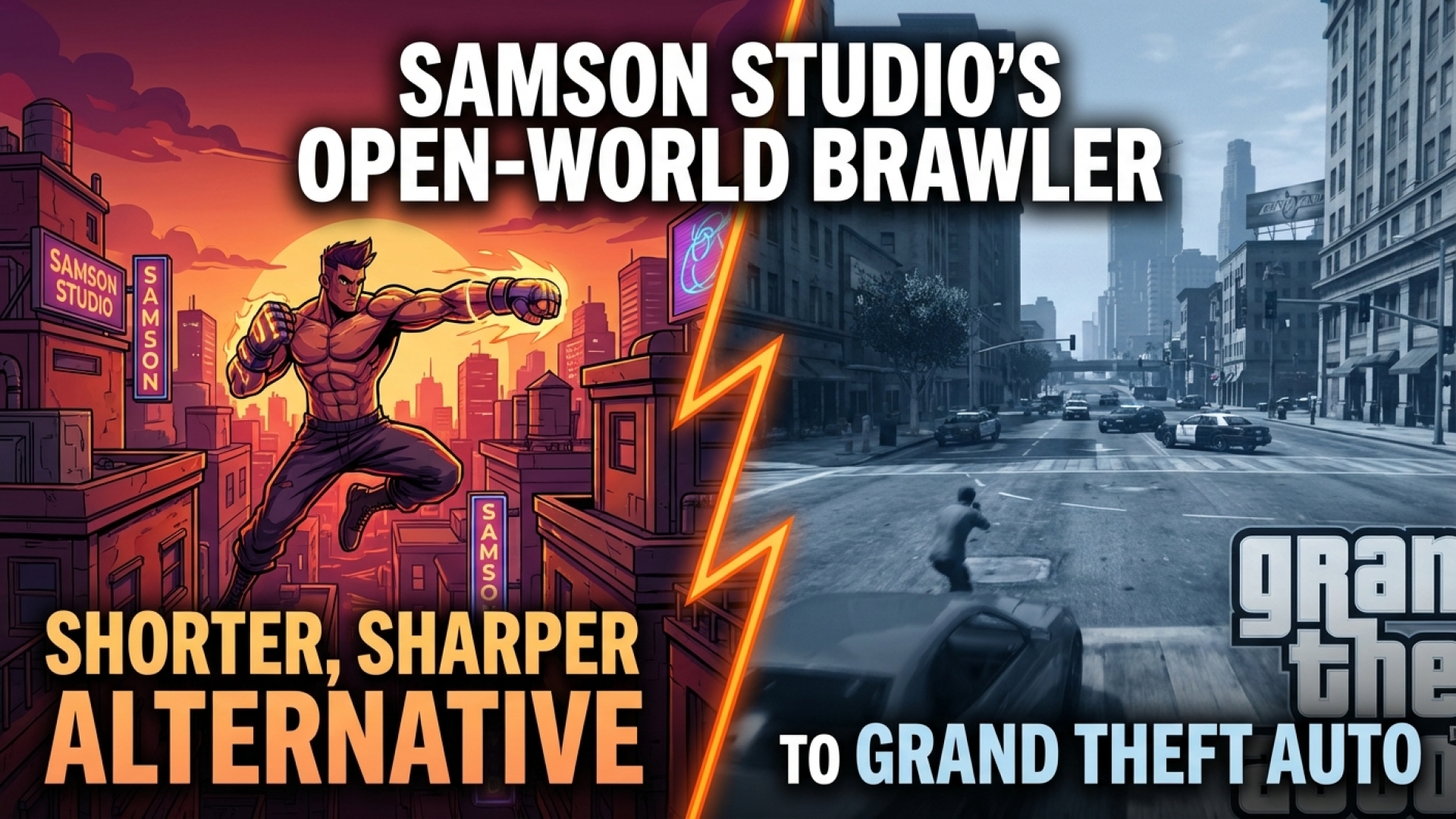 Samson Studio Pitches Their Open-World Brawler as a Shorter, Sharper Alternative to Grand Theft Auto