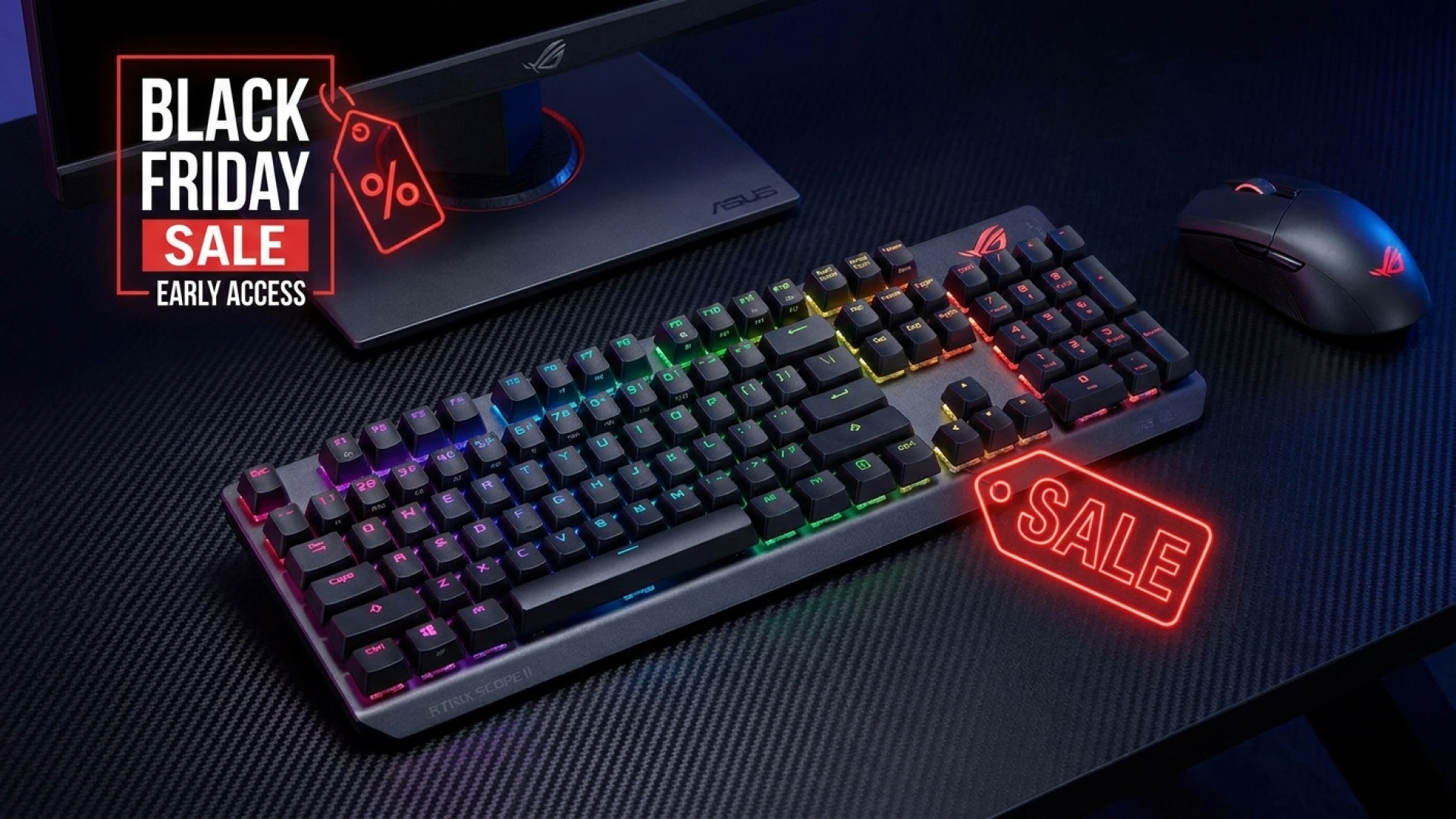 Asus ROG Strix Scope II 96 Wireless: Best Gaming Keyboard Hits Black Friday Price Early